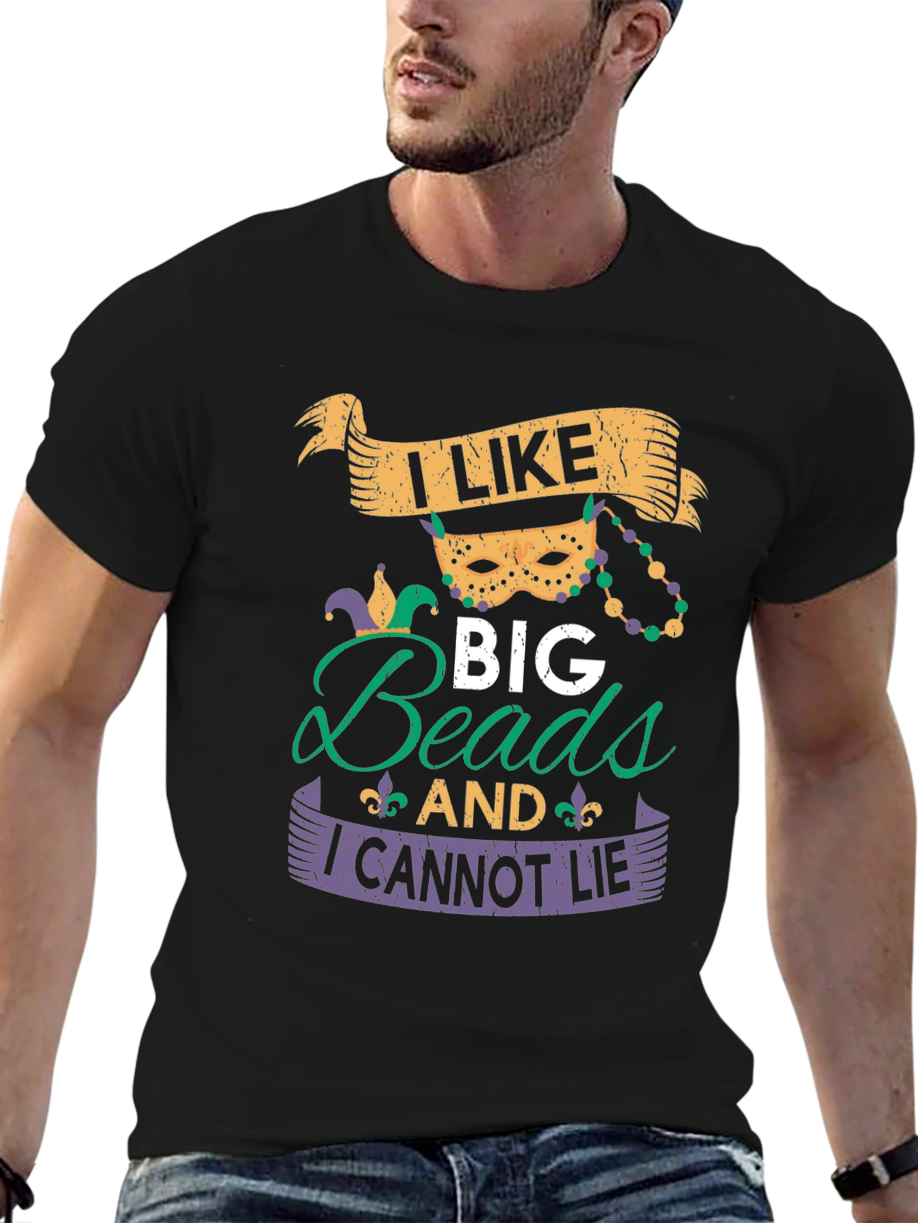 Mardi Gras Beads T-Shirt