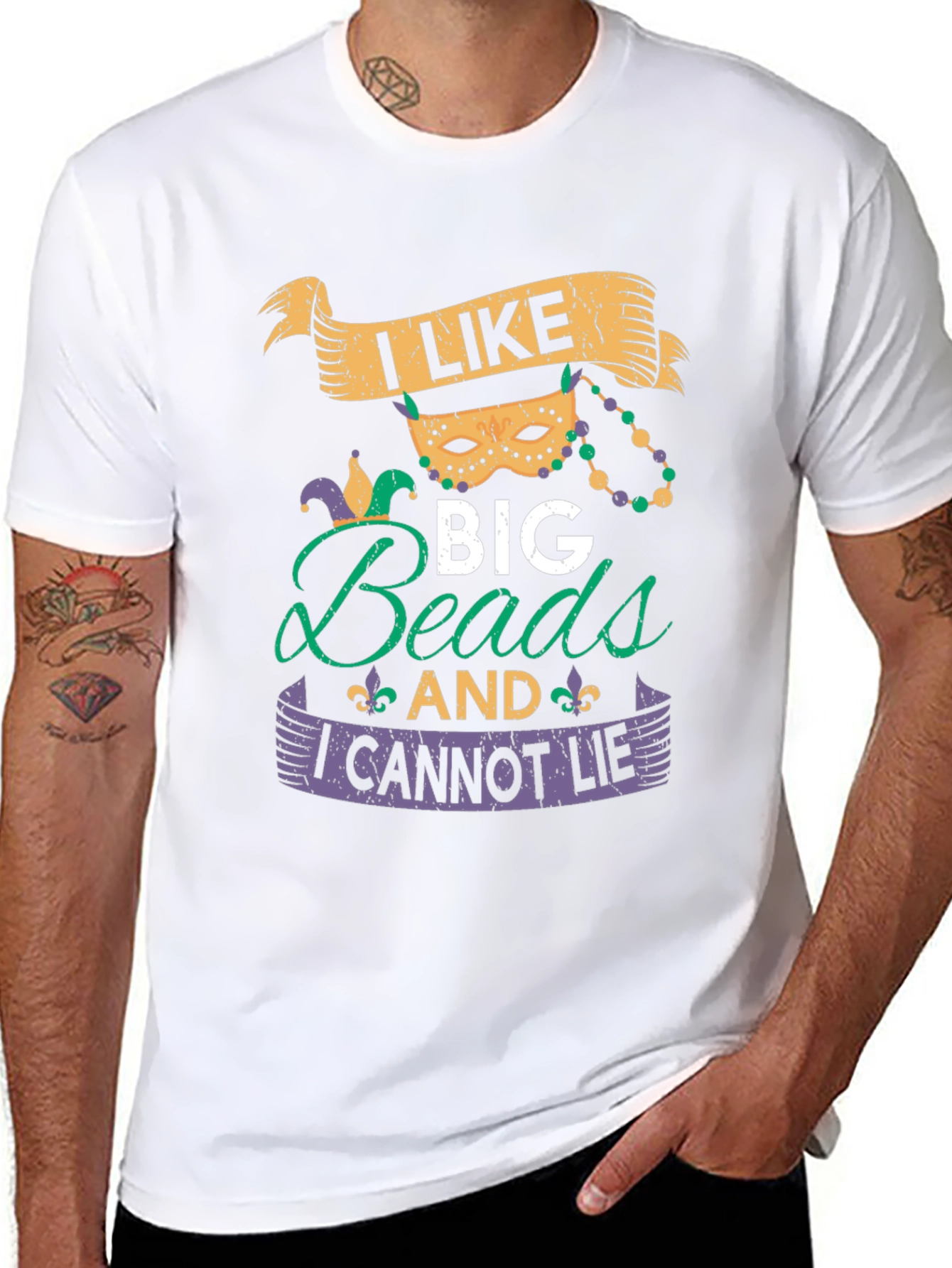 Mardi Gras Beads T-Shirt