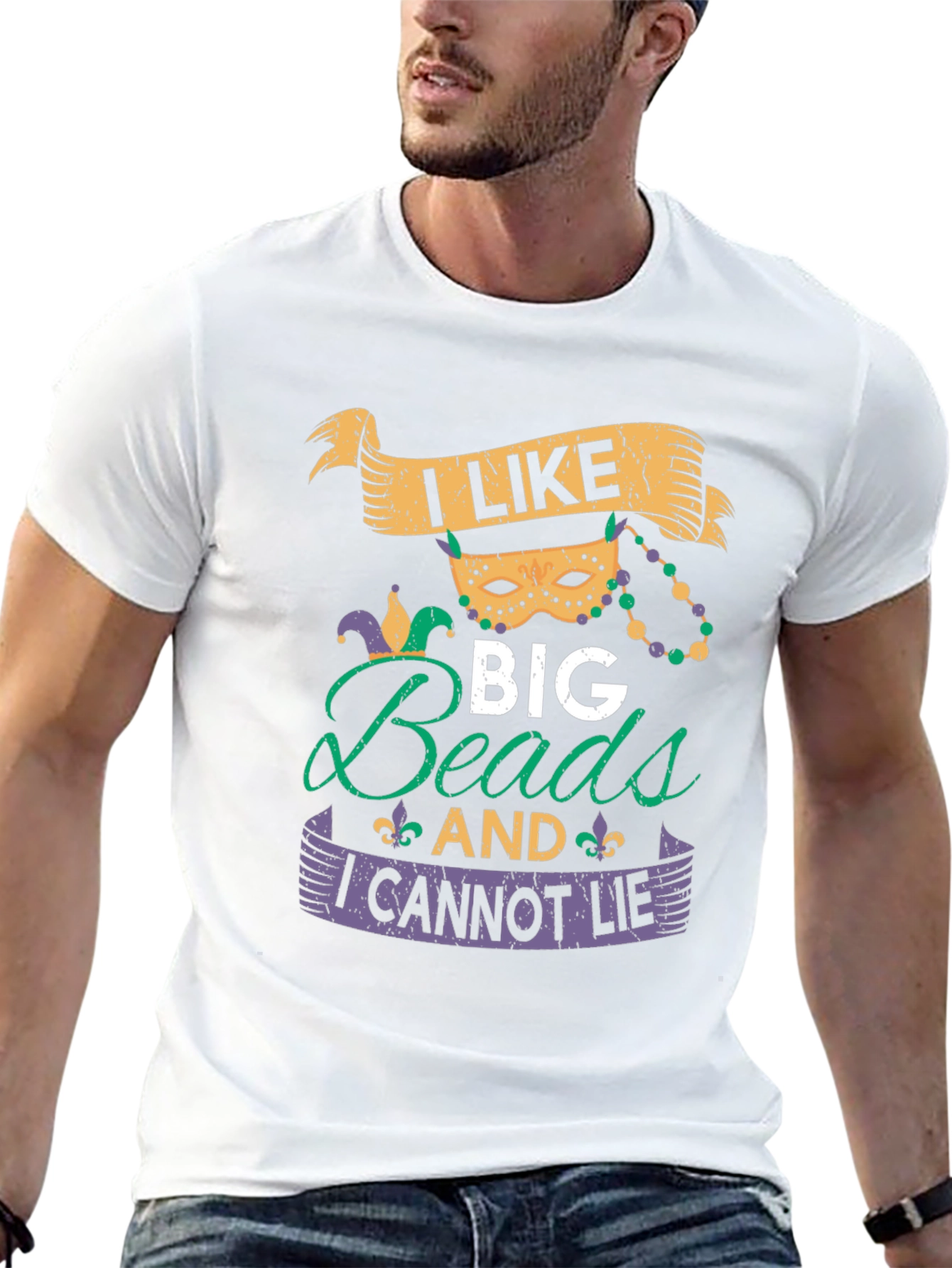 Mardi Gras Beads T-Shirt