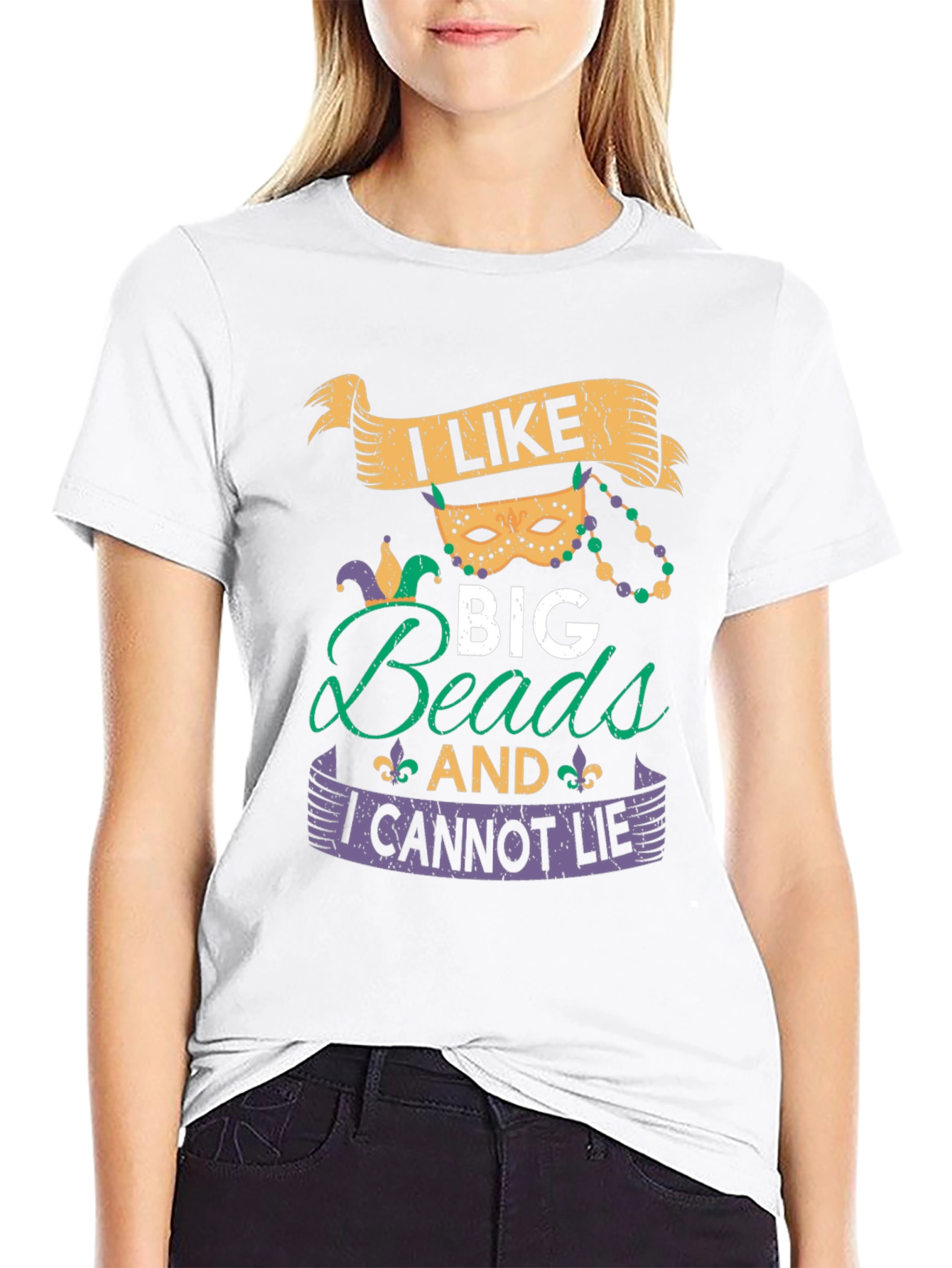 Mardi Gras Beads T-Shirt
