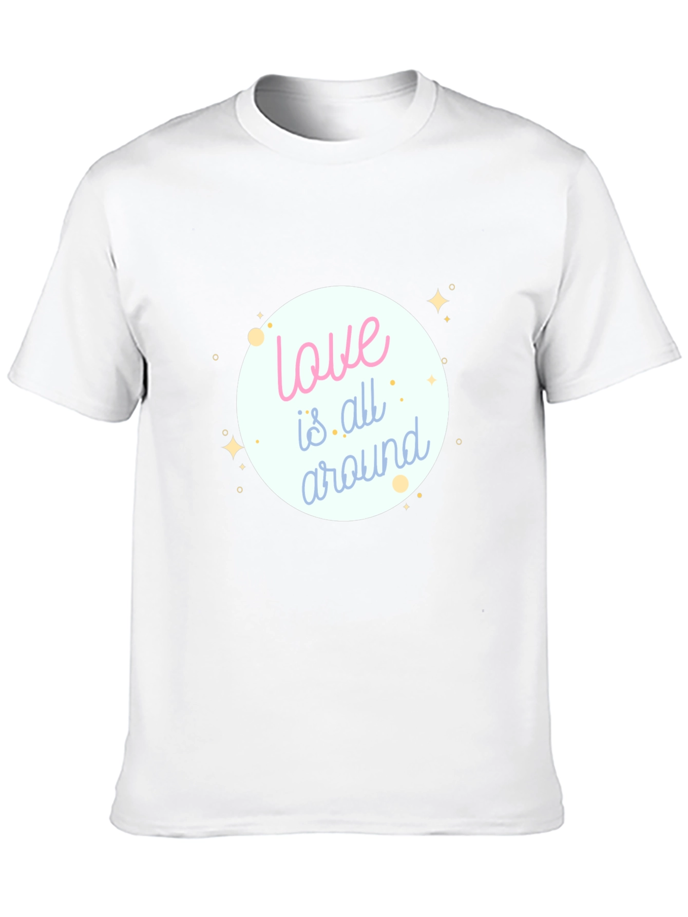 Love is All Around Black Graphic Tee