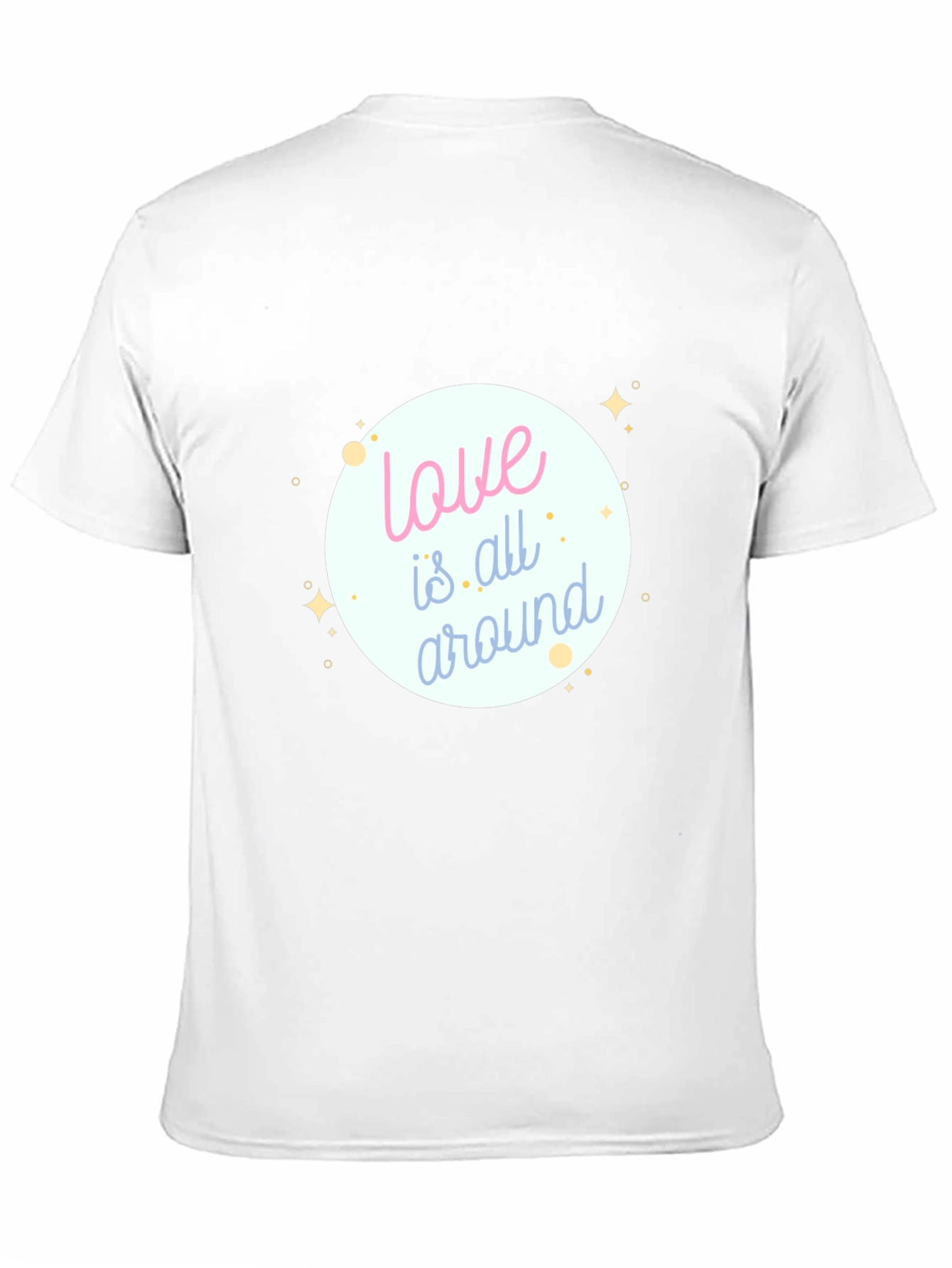 Love is All Around Black Graphic Tee