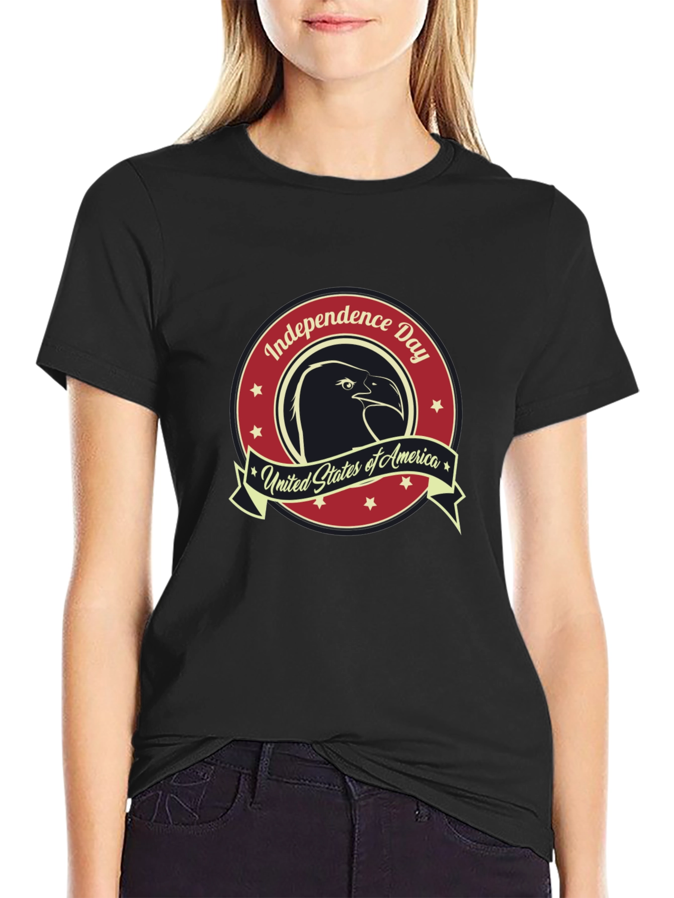 Independence Day Eagle Graphic T-Shirt
