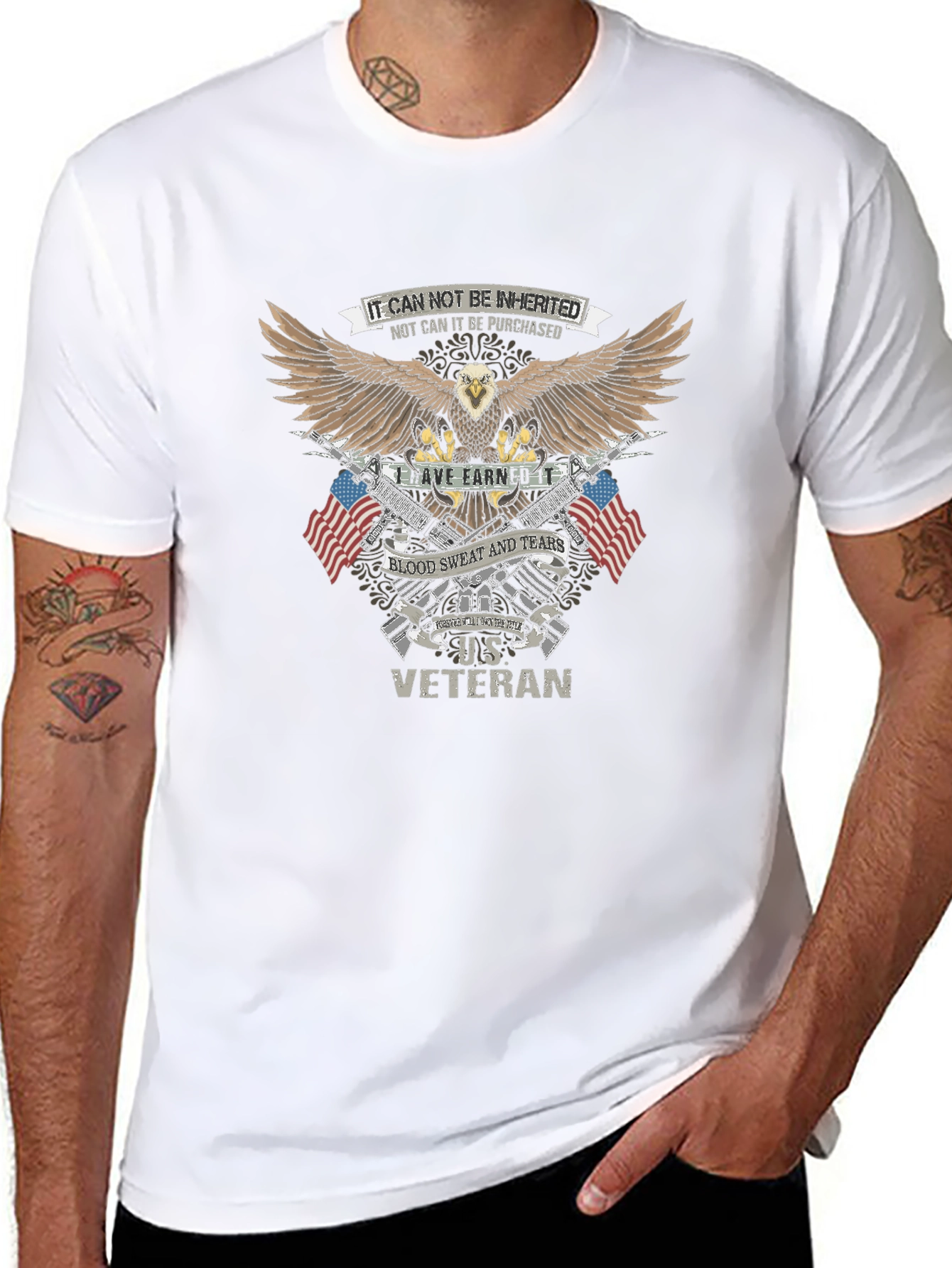 U.S. Veteran Eagle Graphic T-Shirt