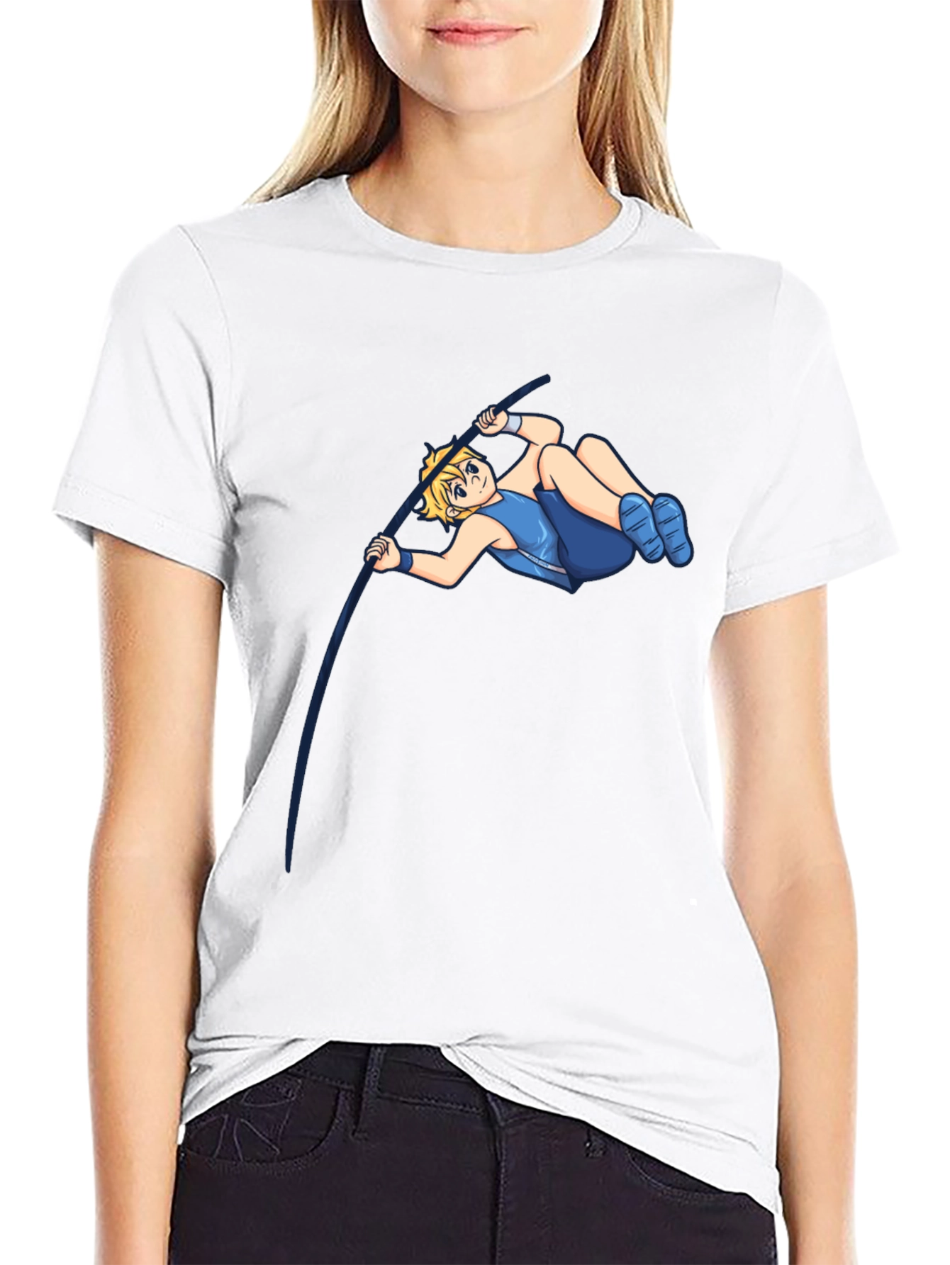 Pole Vault Cartoon T-Shirt