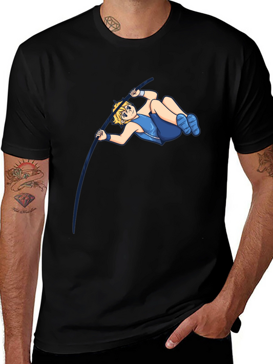 Pole Vault Cartoon T-Shirt