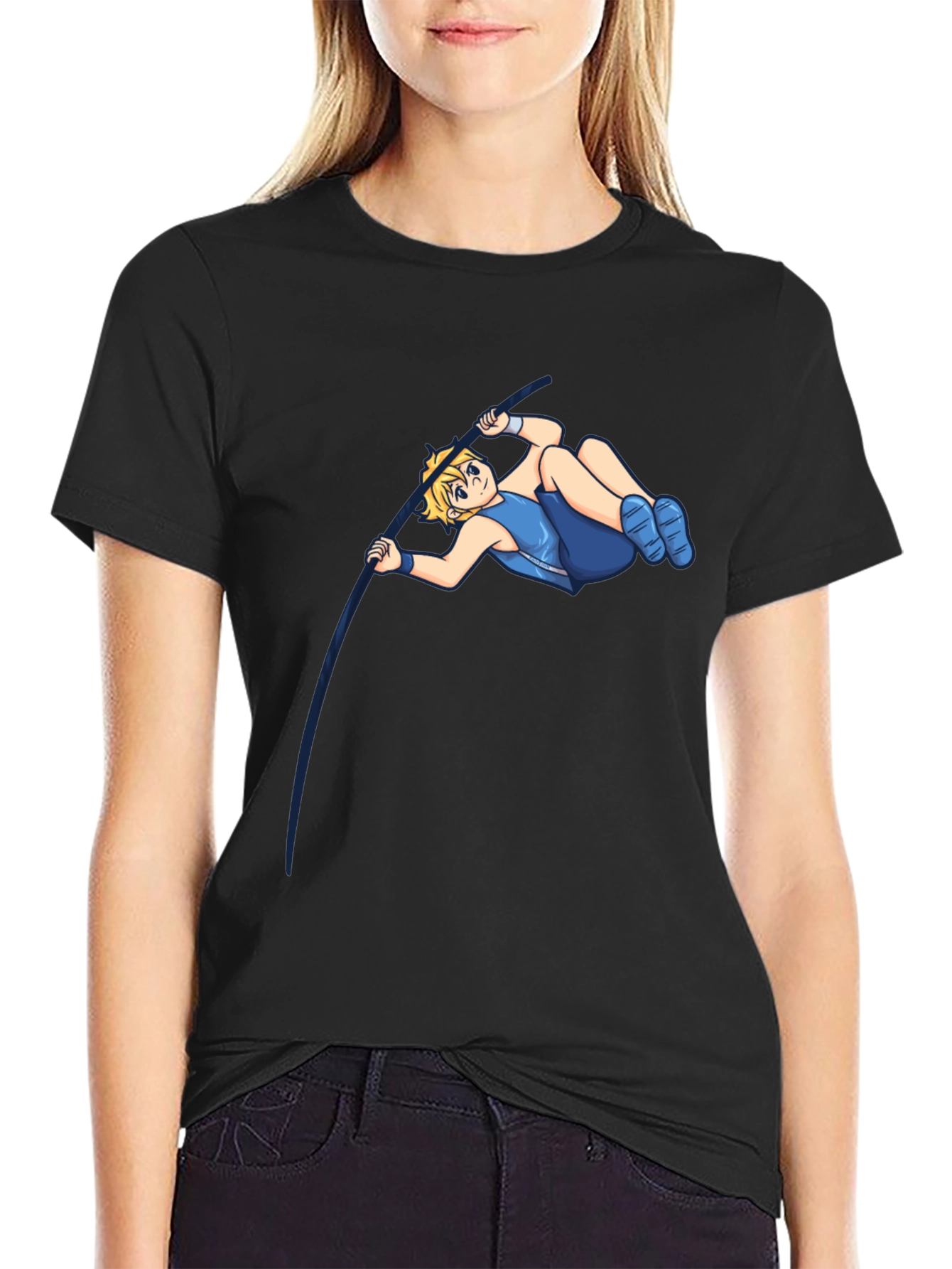 Pole Vault Cartoon T-Shirt