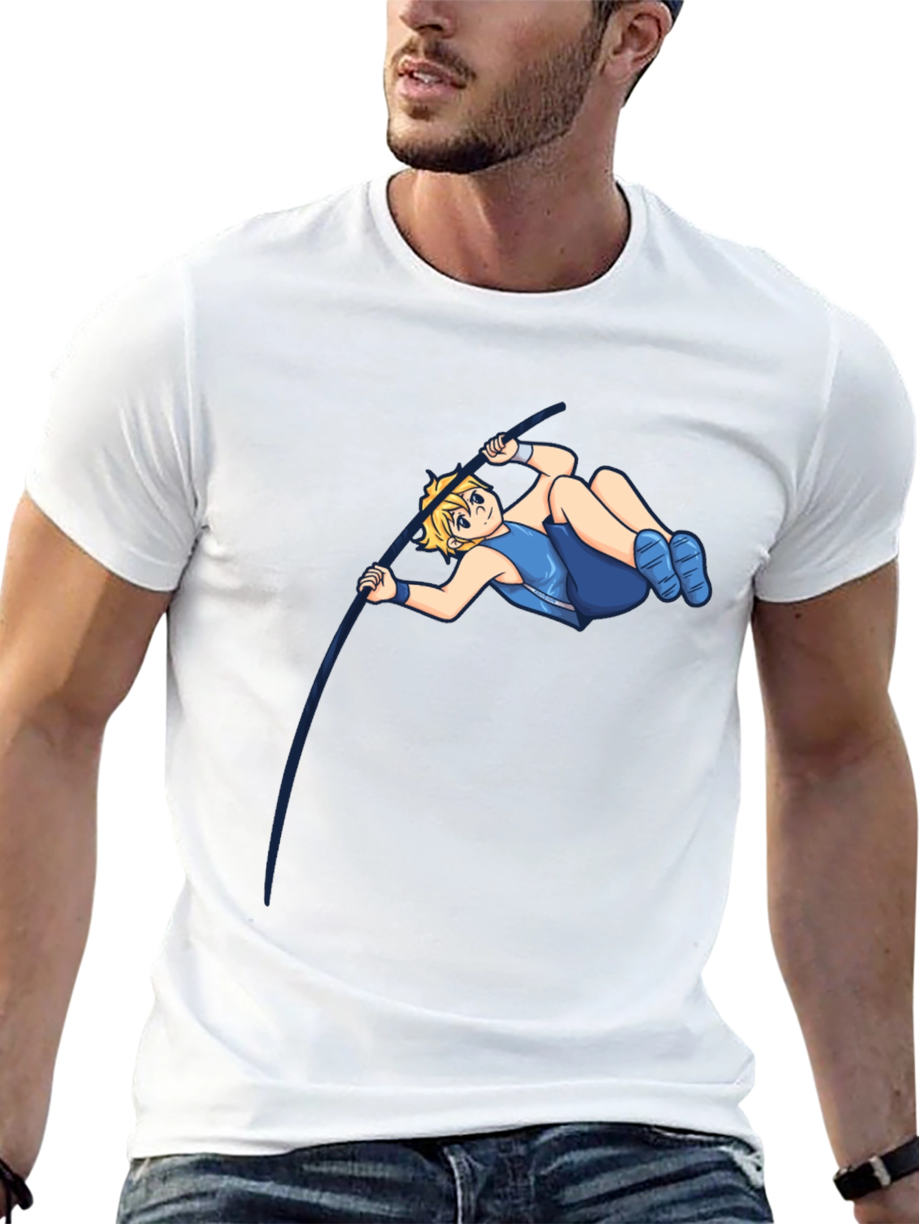 Pole Vault Cartoon T-Shirt