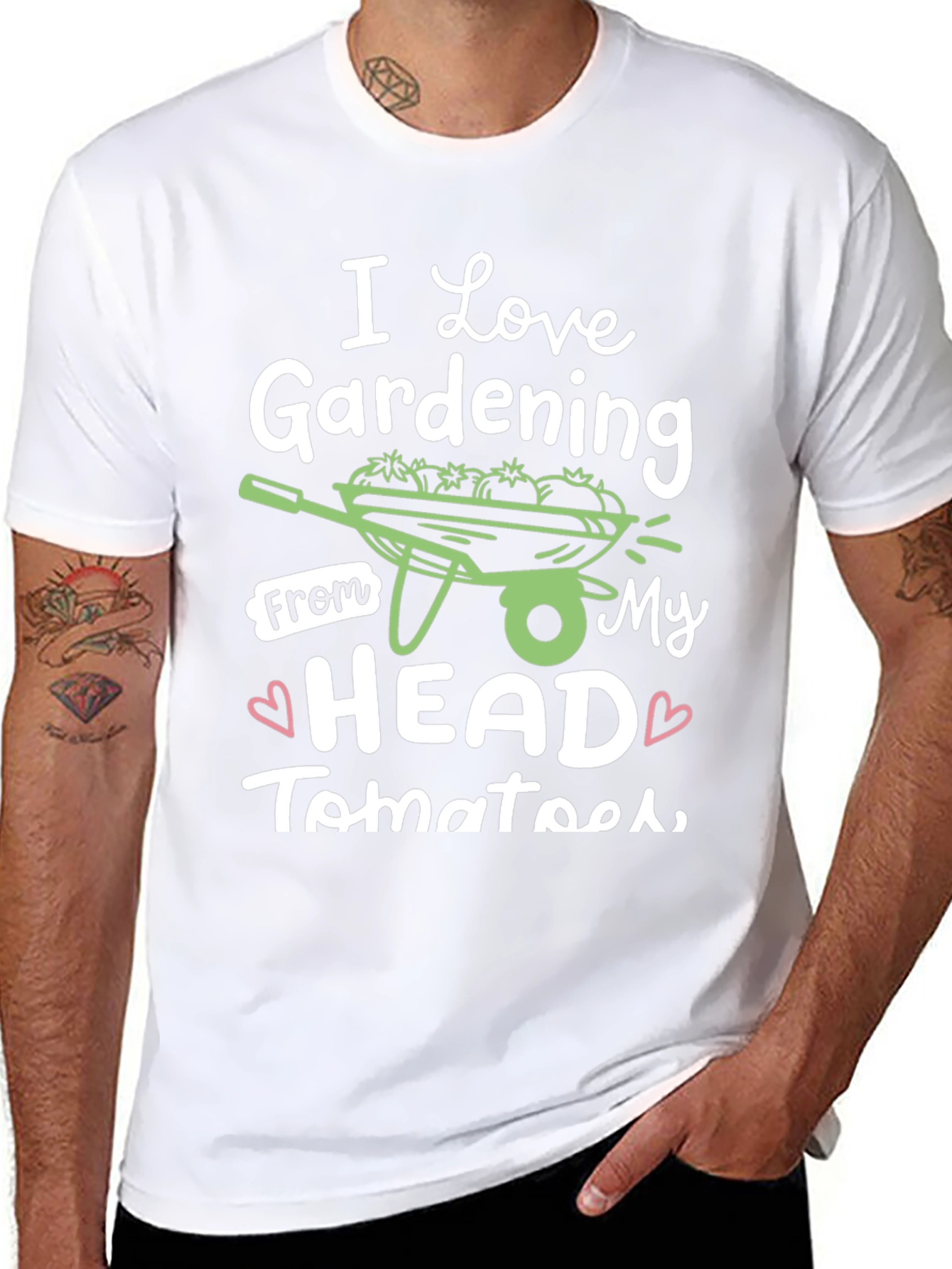 I Love Gardening From My Head Tomatoes T-Shirt