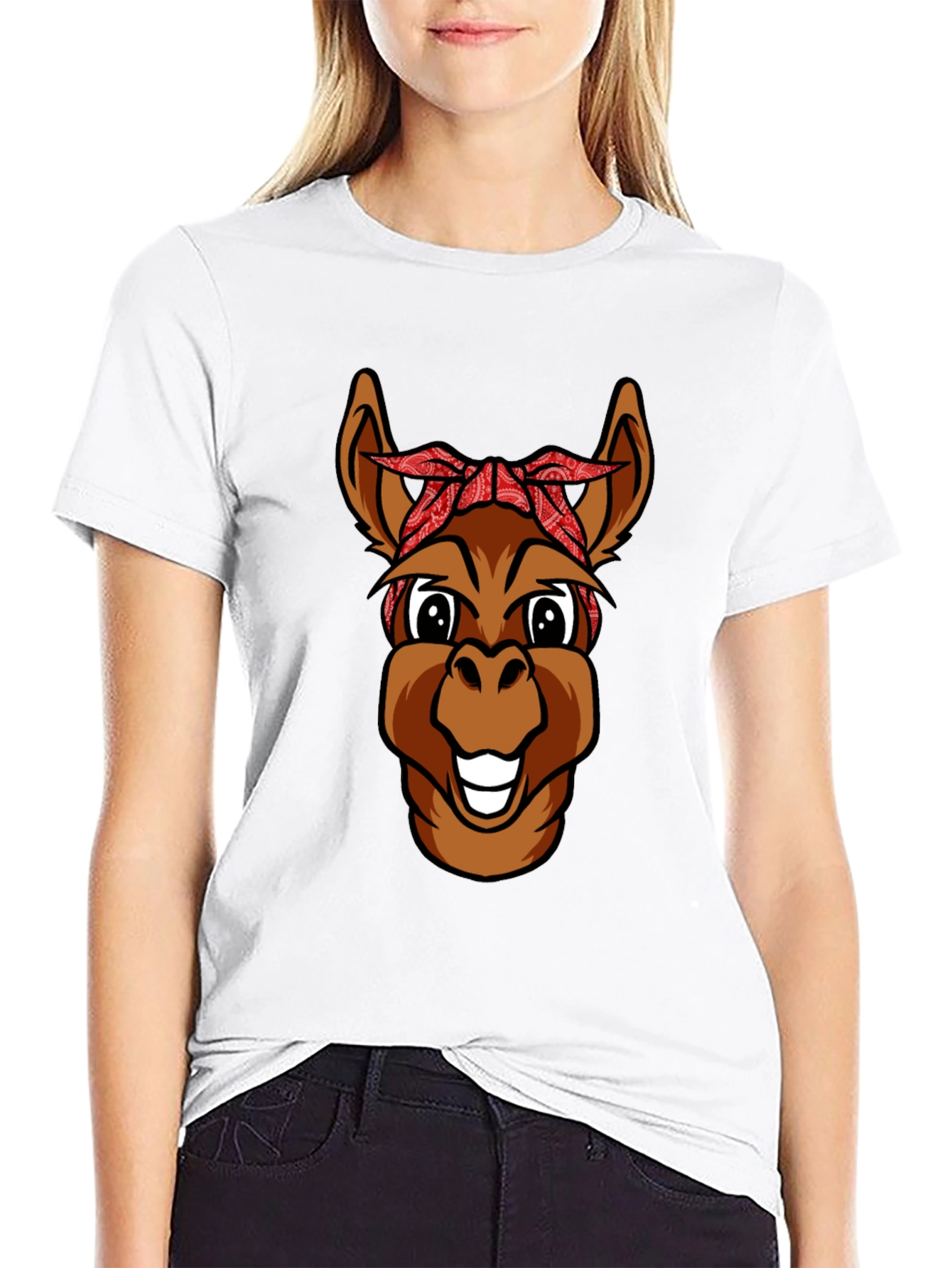 Funny Cartoon Donkey T-Shirt