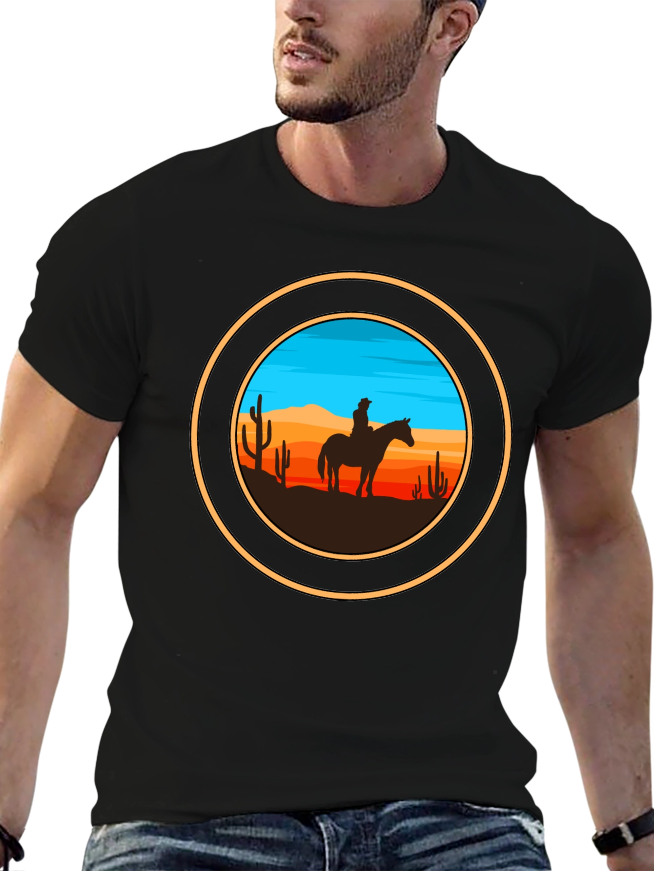 Cowboy Silhouette Graphic Tee