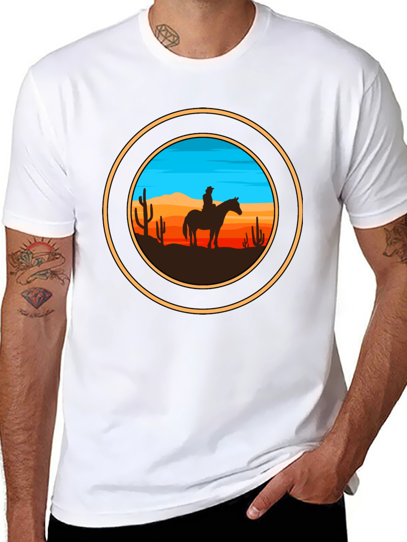 Cowboy Silhouette Graphic Tee