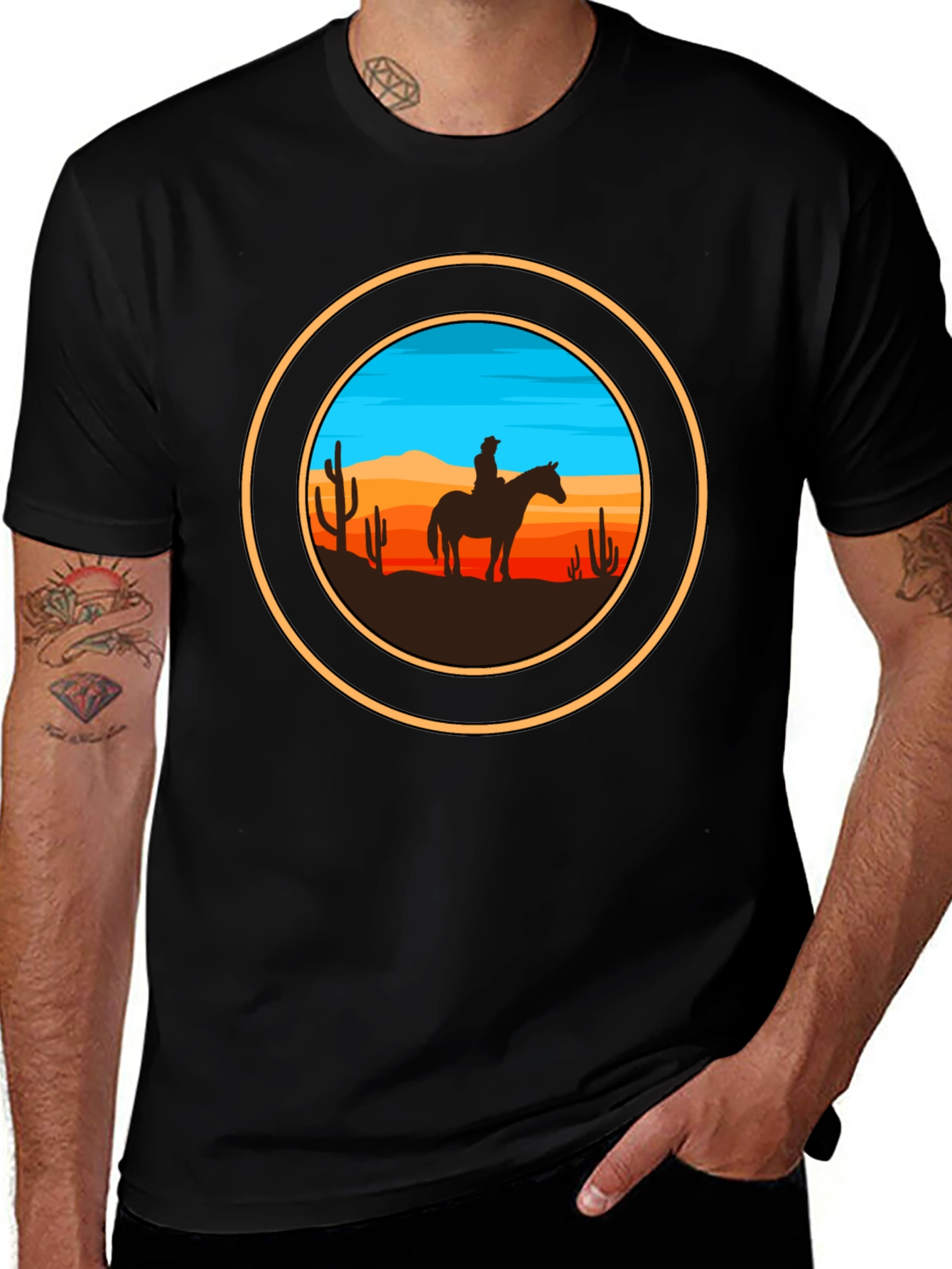 Cowboy Silhouette Graphic Tee