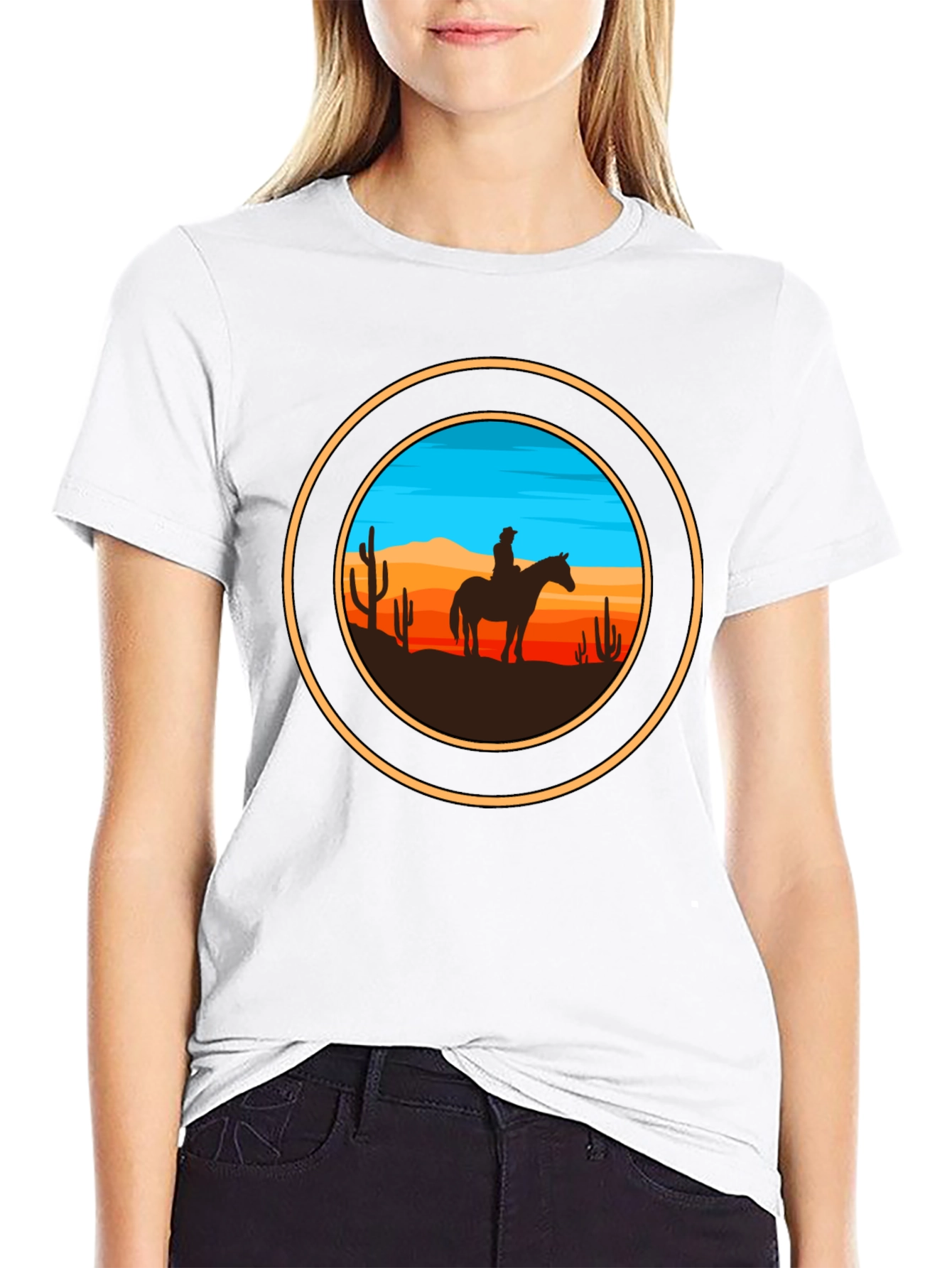 Cowboy Silhouette Graphic Tee
