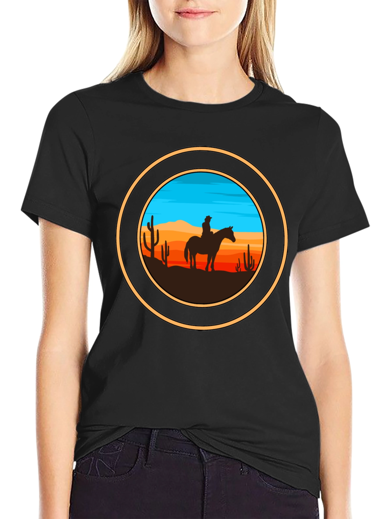 Cowboy Silhouette Graphic Tee