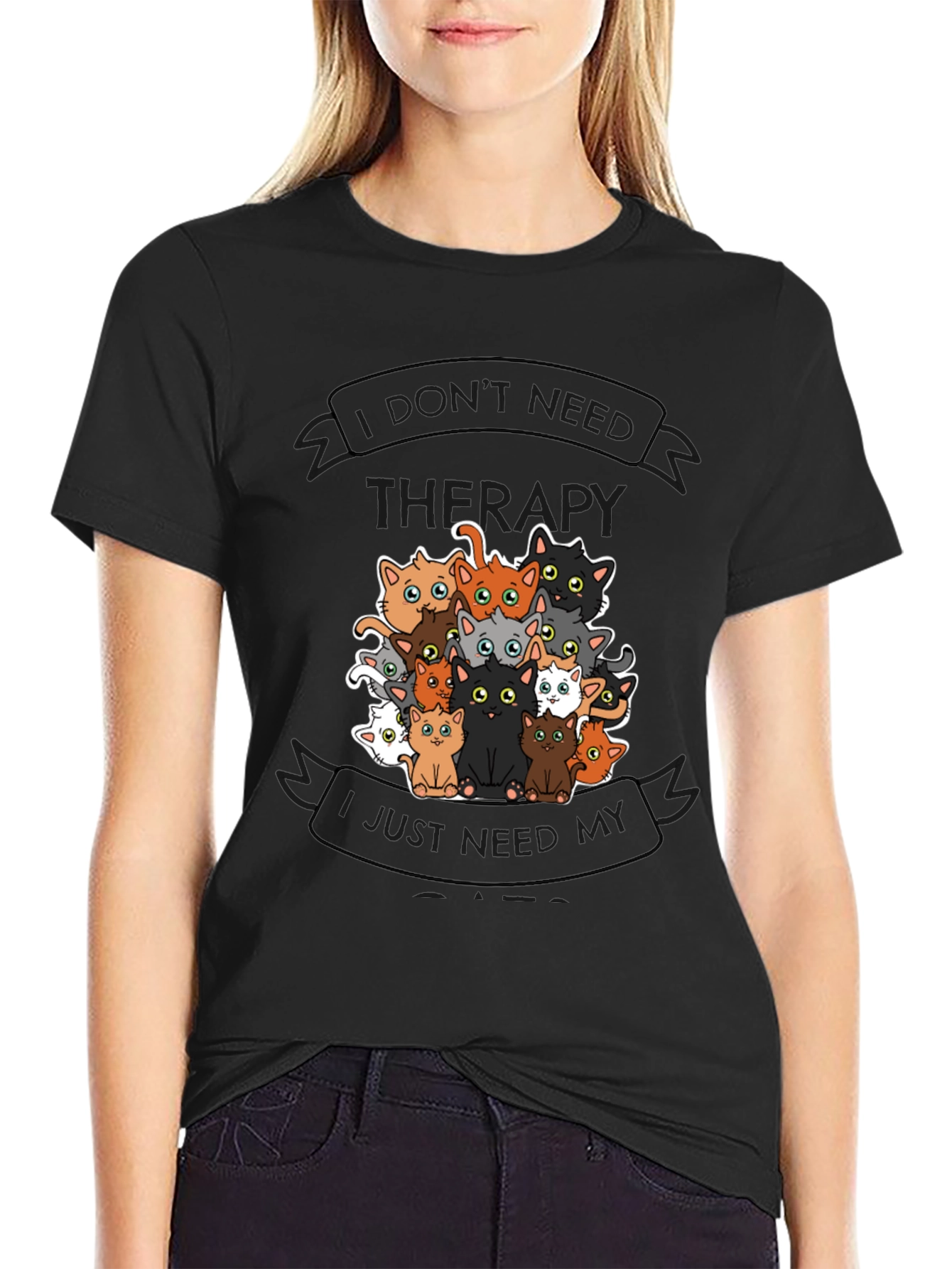 I Dont Need Therapy Cats T-Shirt