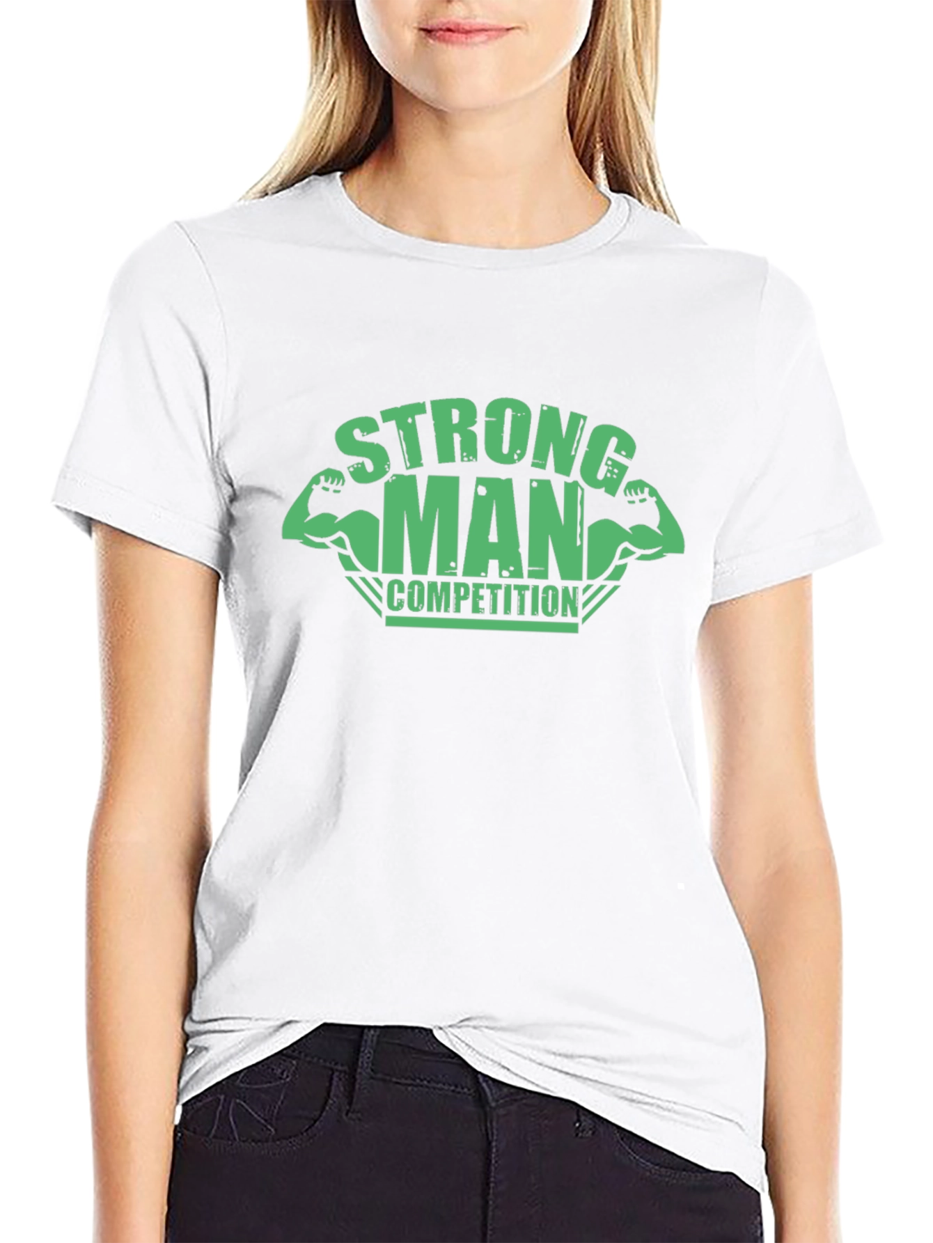 Strong Man Competition T-Shirt - Black
