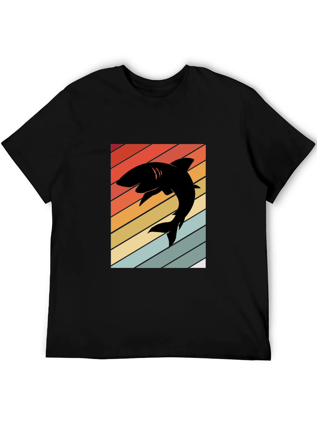 Retro Shark Silhouette T-Shirt