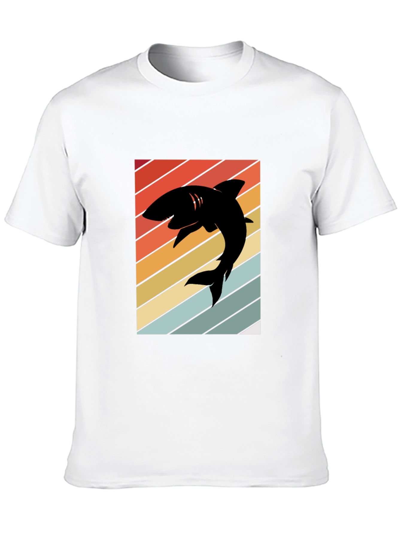 Retro Shark Silhouette T-Shirt