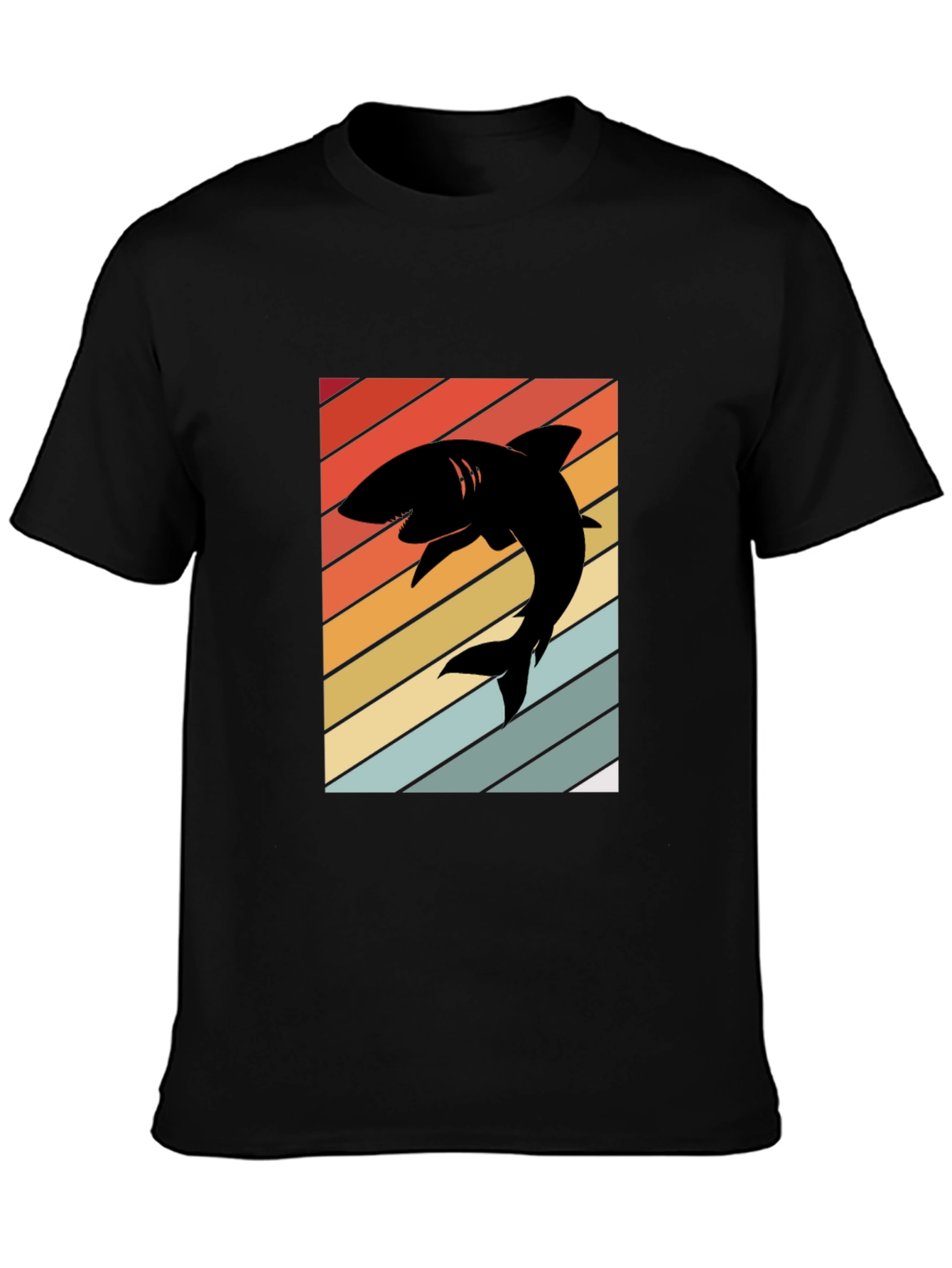 Retro Shark Silhouette T-Shirt