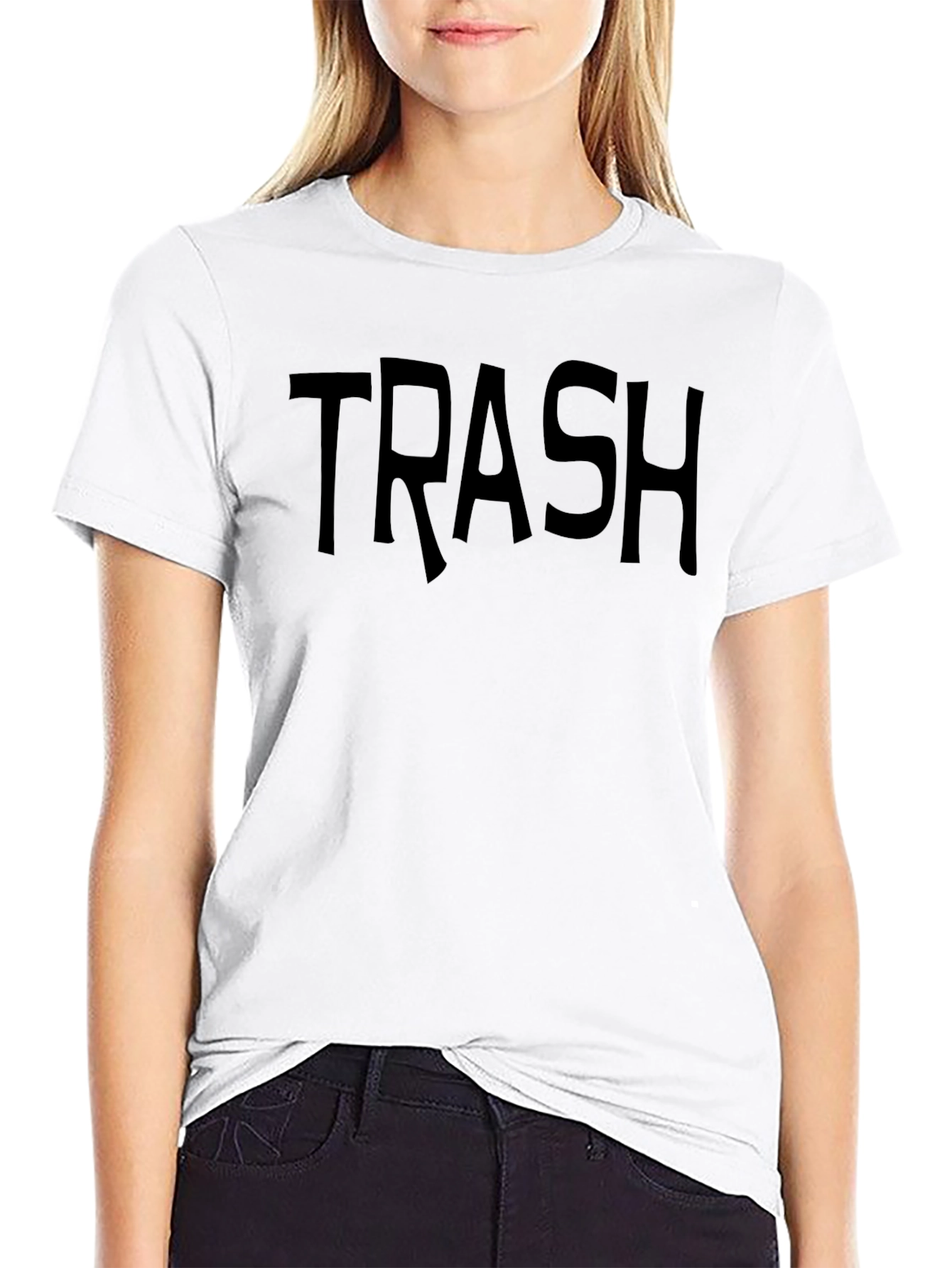 Trash Graphic Tee - Mens Crew Neck T-Shirt