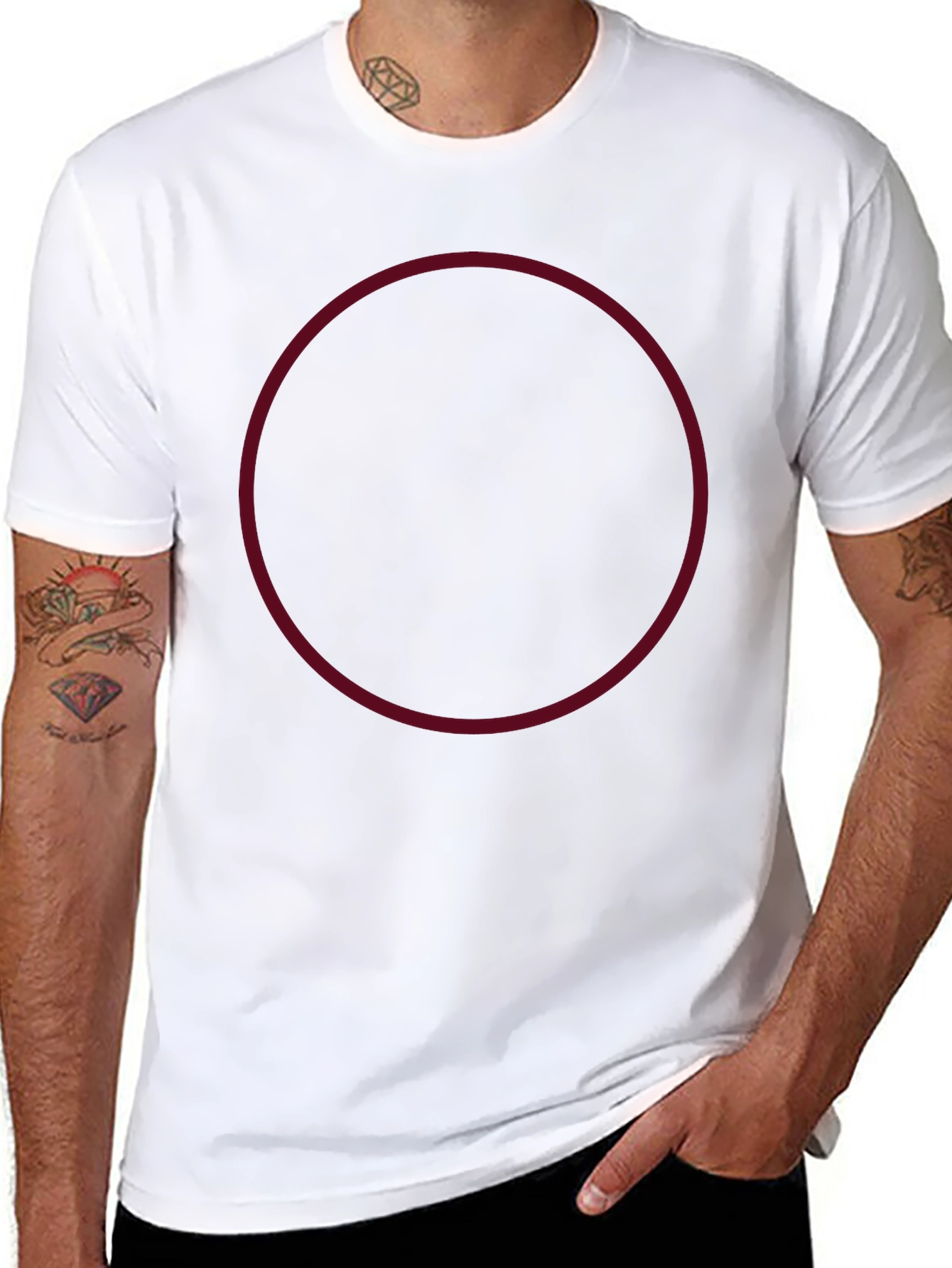 Mens Plain Black Crew Neck T-Shirt