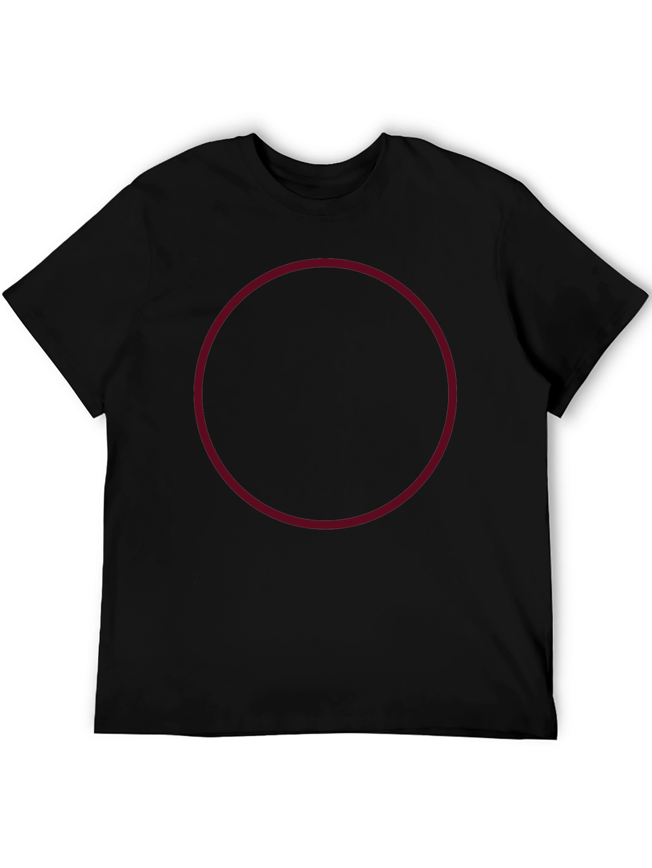 Mens Plain Black Crew Neck T-Shirt