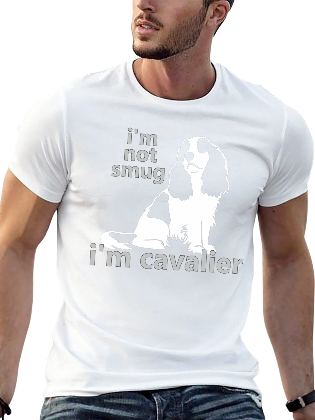 Funny Dog T-Shirt - Im Not Smug Im Cavalier