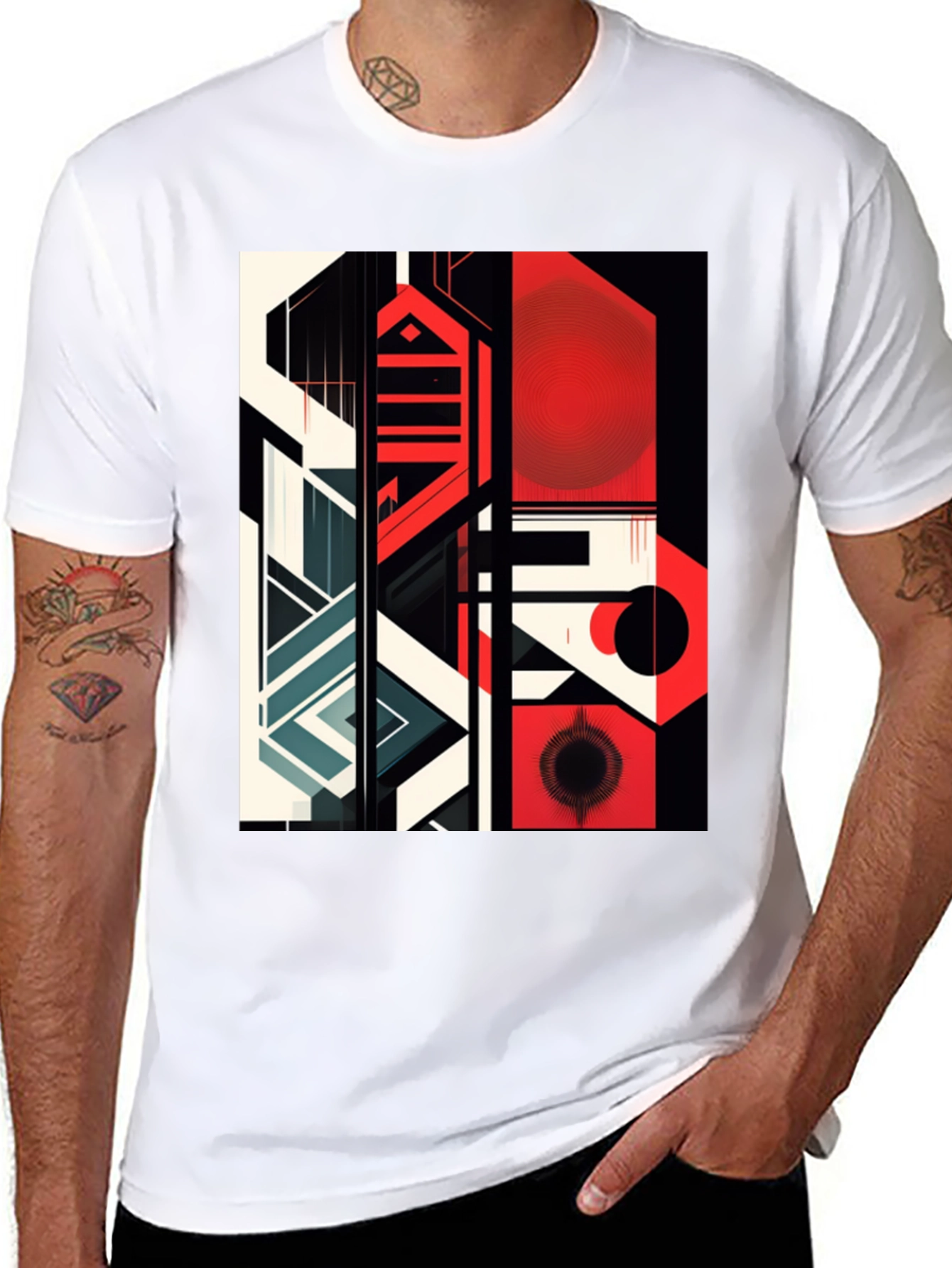 Abstract Geometric Graphic Tee