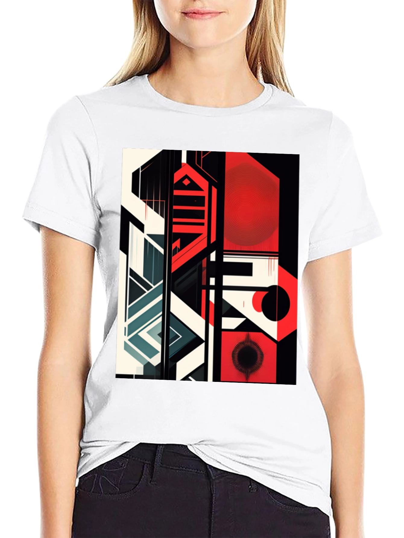 Abstract Geometric Graphic Tee