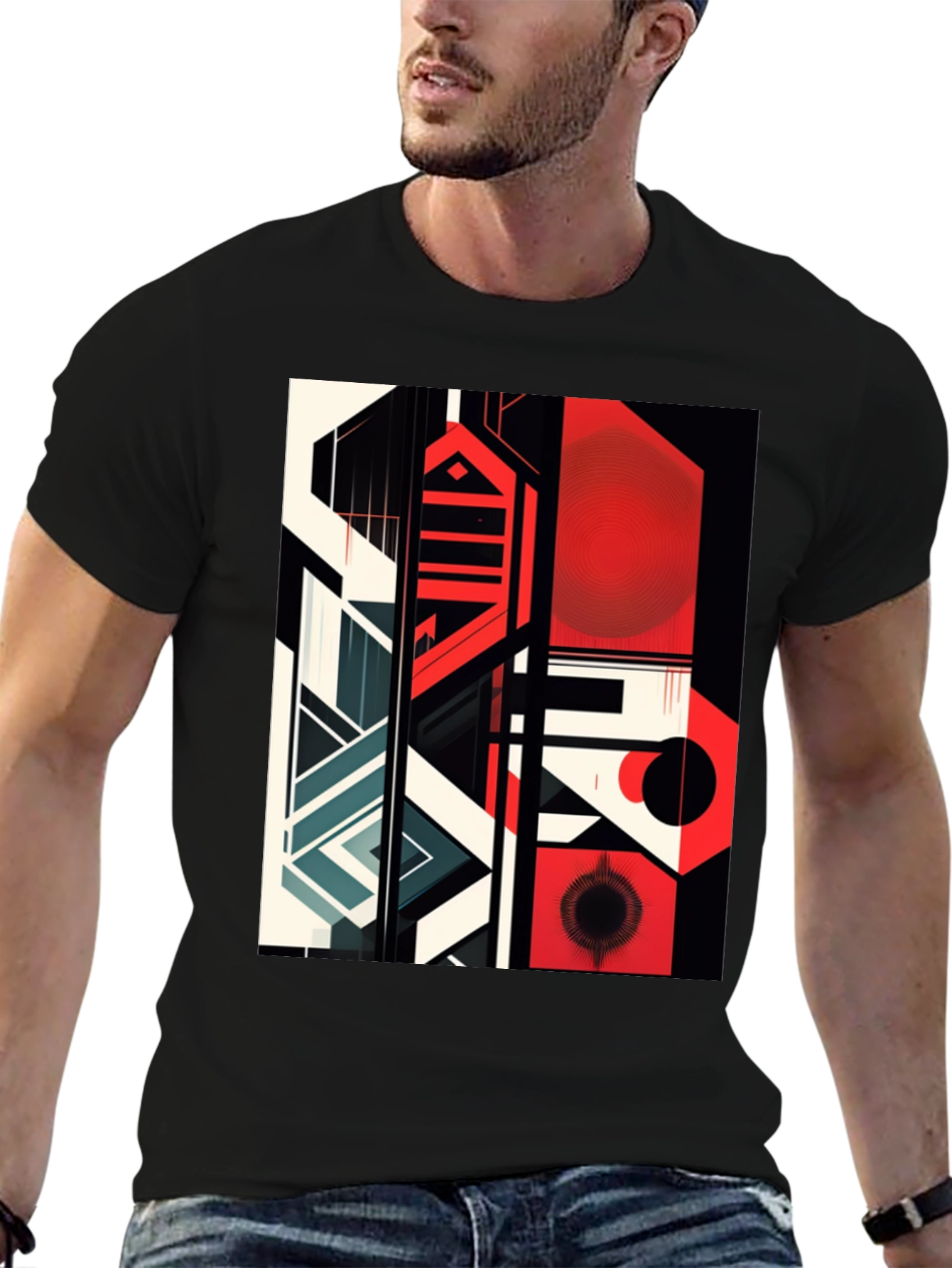 Abstract Geometric Graphic Tee