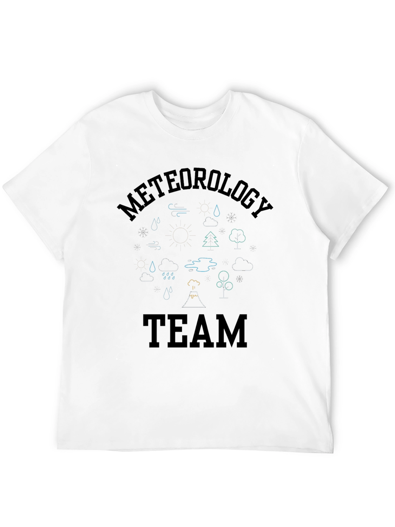 Meteorology Team Graphic Print T-Shirt