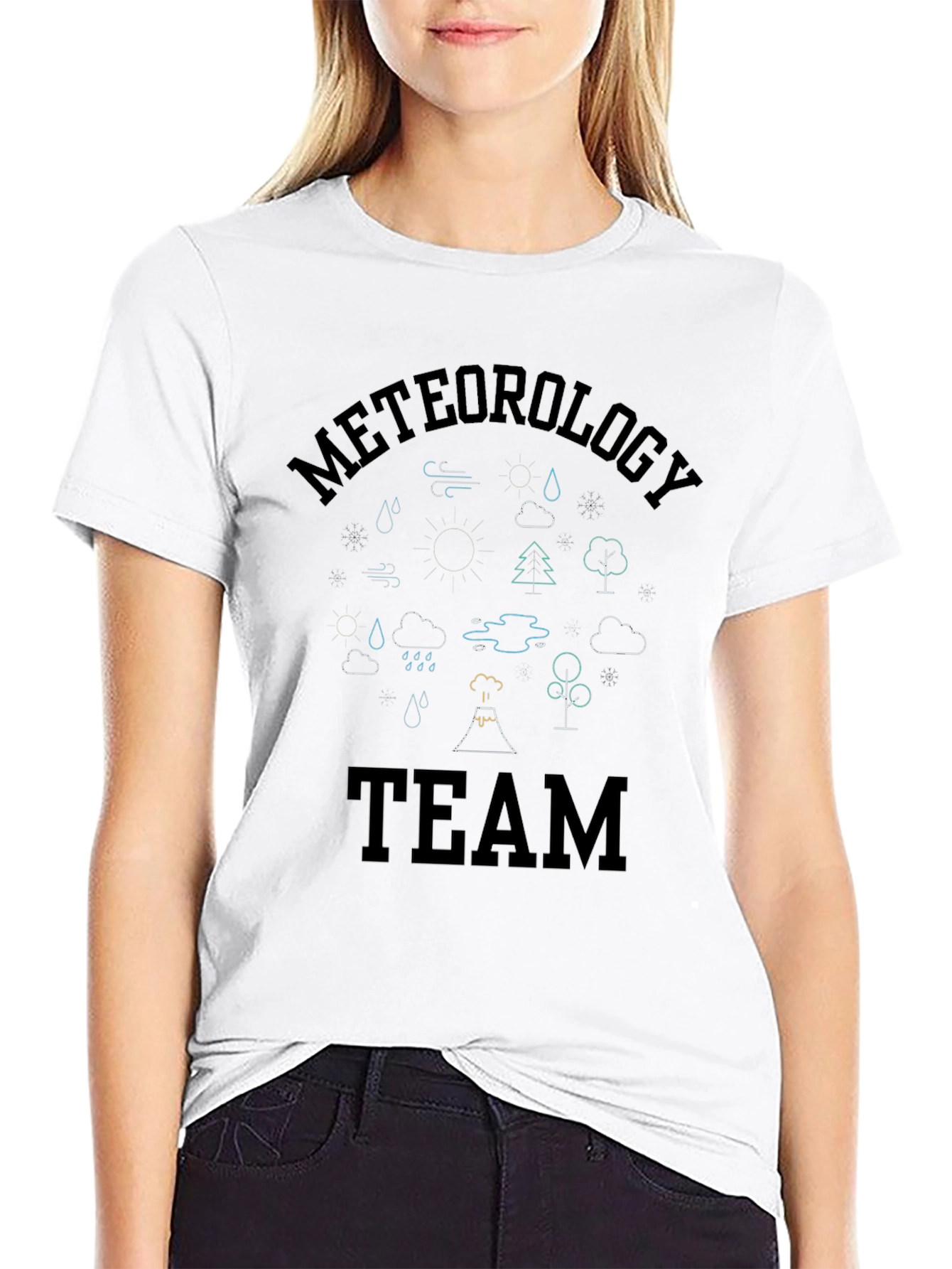 Meteorology Team Graphic Print T-Shirt