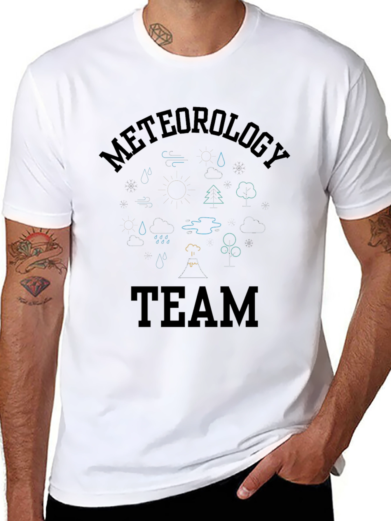 Meteorology Team Graphic Print T-Shirt