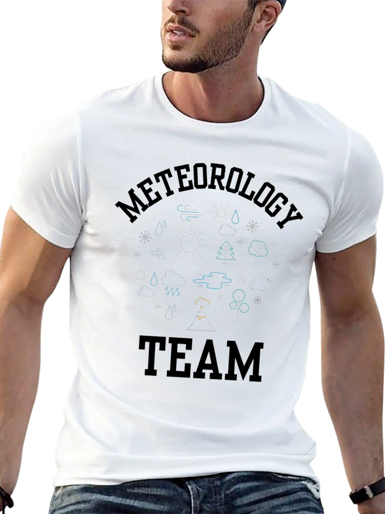 Meteorology Team Graphic Print T-Shirt