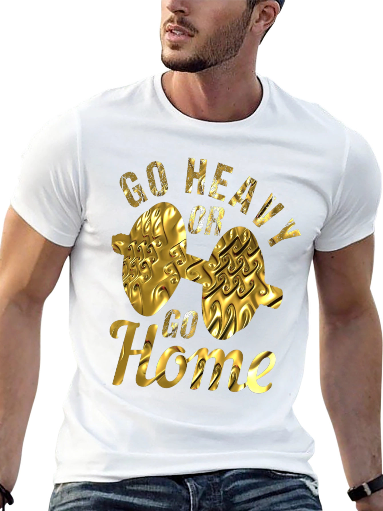 Go Heavy Or Go Home Black T-Shirt