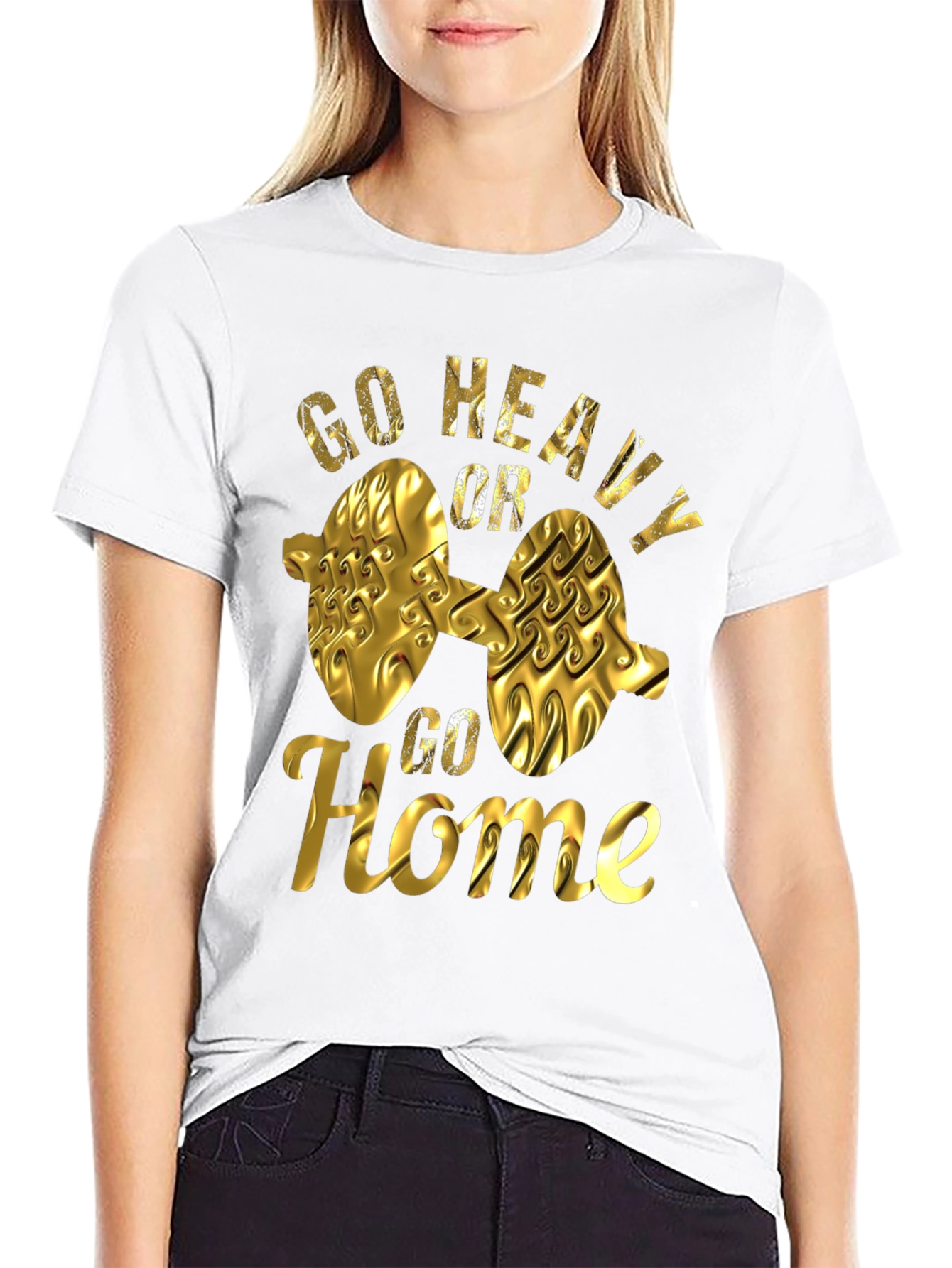 Go Heavy Or Go Home Black T-Shirt
