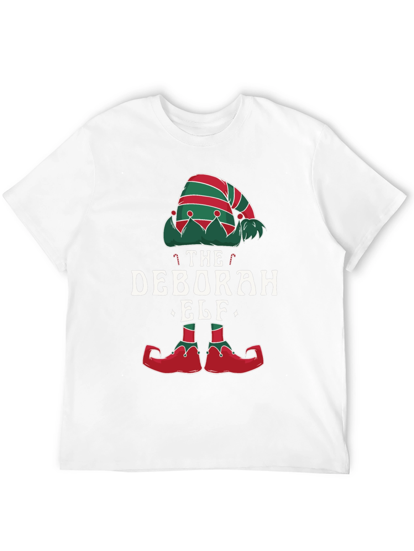 Deborah Elf Christmas Holiday Graphic Tee Shirt