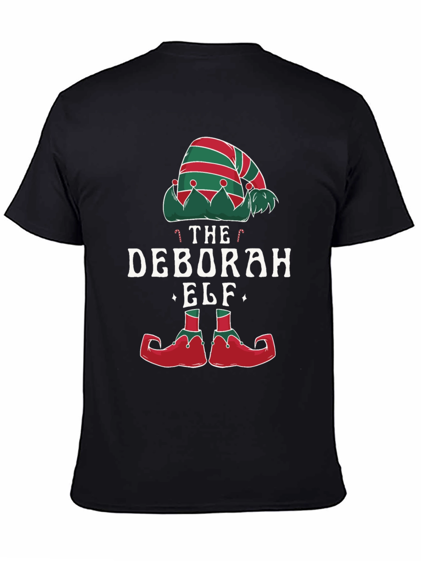 Deborah Elf Christmas Holiday Graphic Tee Shirt
