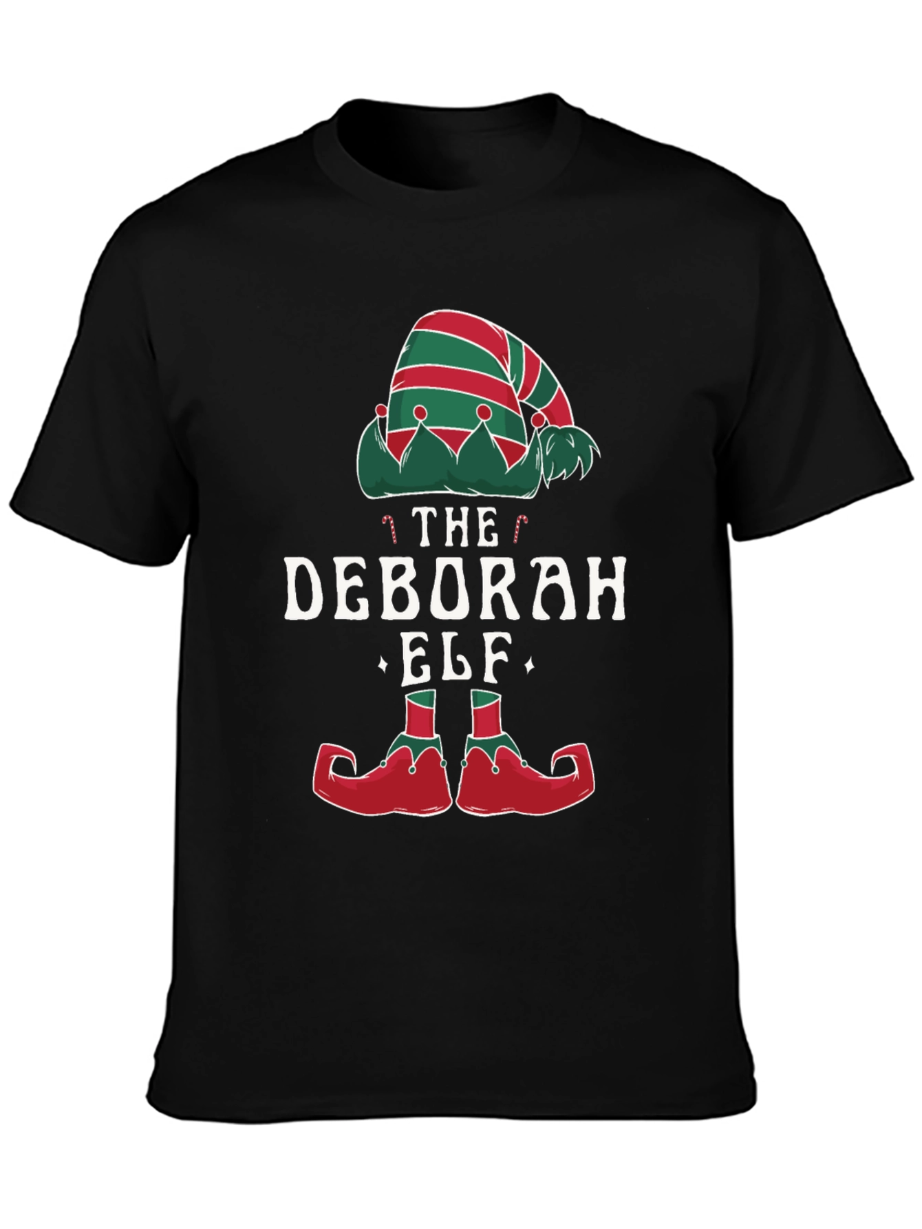 Deborah Elf Christmas Holiday Graphic Tee Shirt