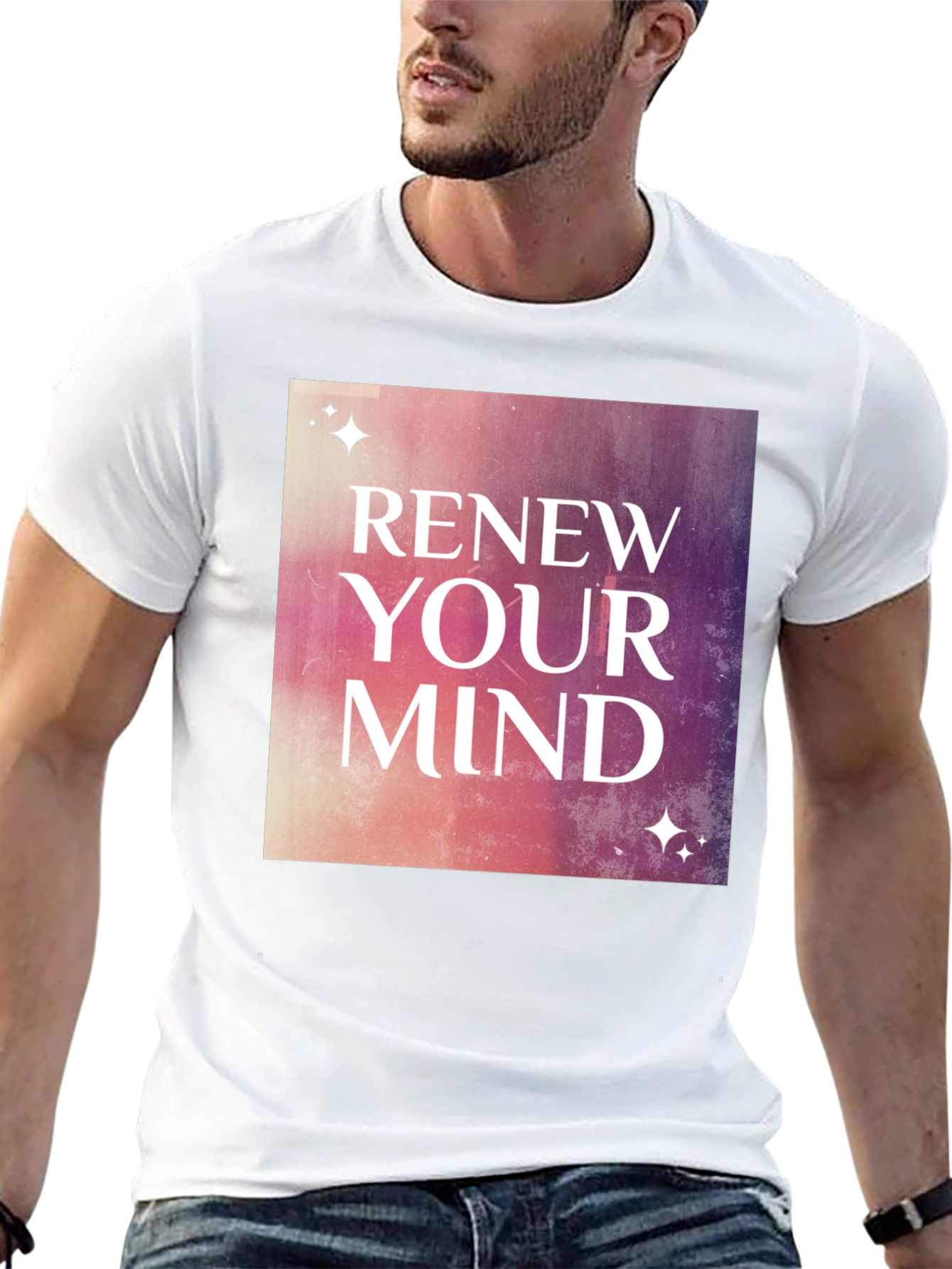 Renew Your Mind Graphic Tee - Stylish Motivational Shirt