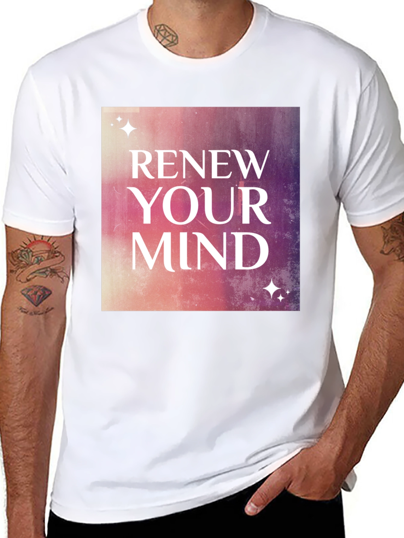 Renew Your Mind Graphic Tee - Stylish Motivational Shirt
