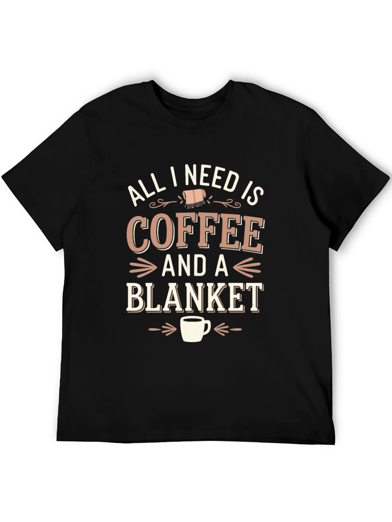Coffee & Blanket Graphic Tee - Cozy Comfort