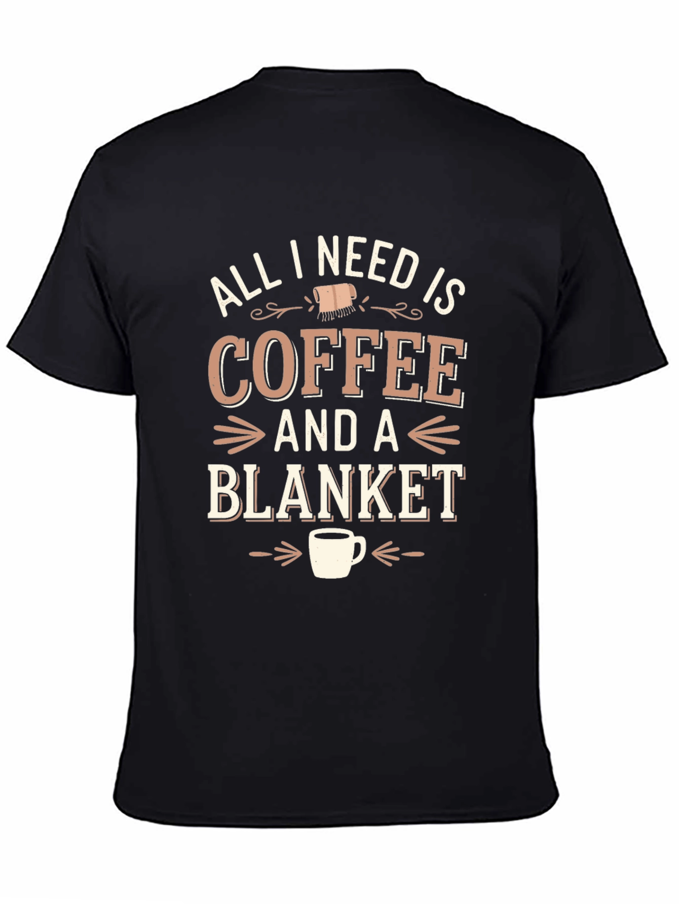 Coffee & Blanket Graphic Tee - Cozy Comfort