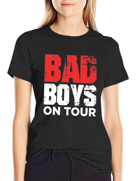 Bad Boys on Tour Black Graphic T-Shirt