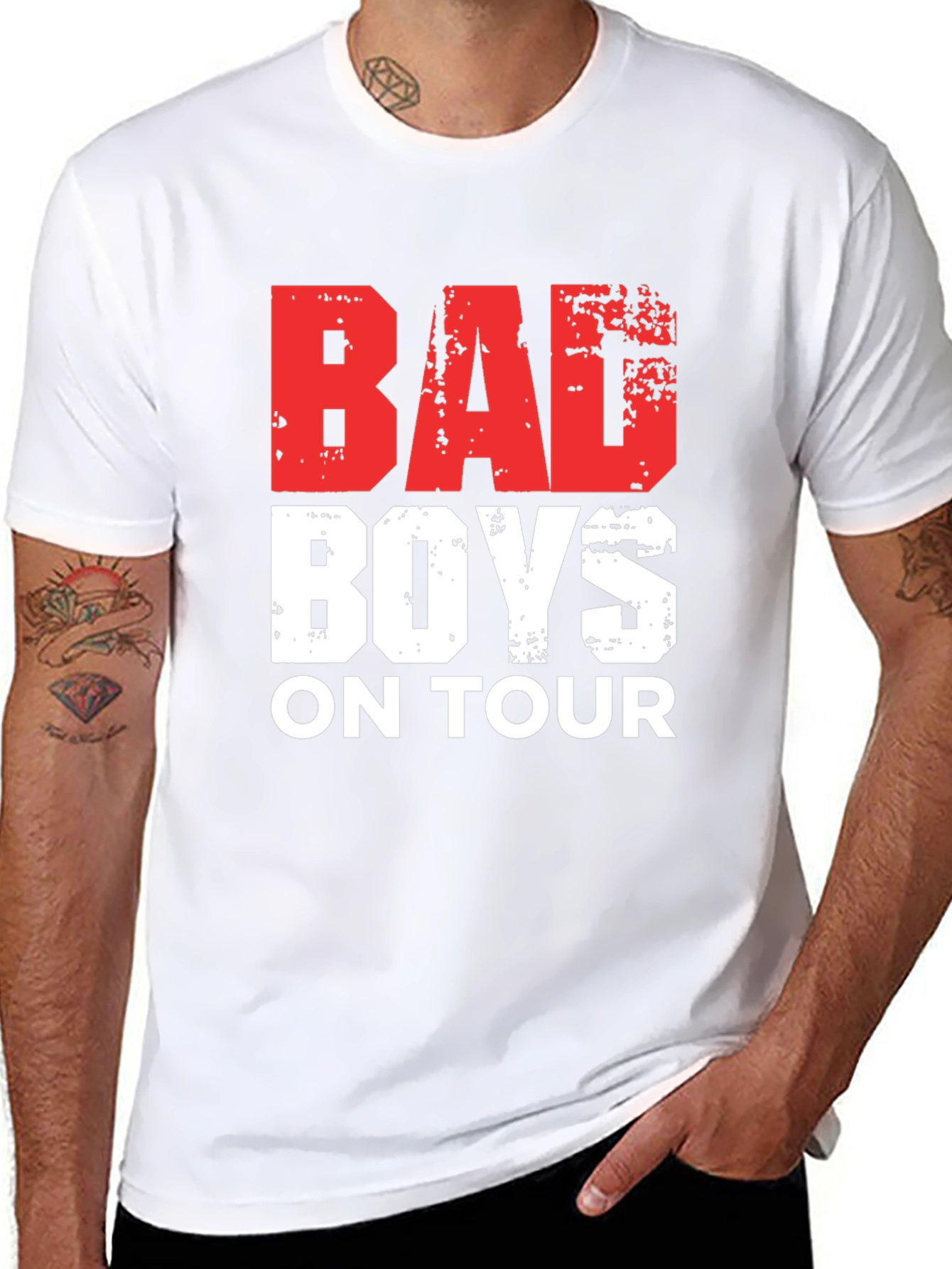 Bad Boys on Tour Black Graphic T-Shirt