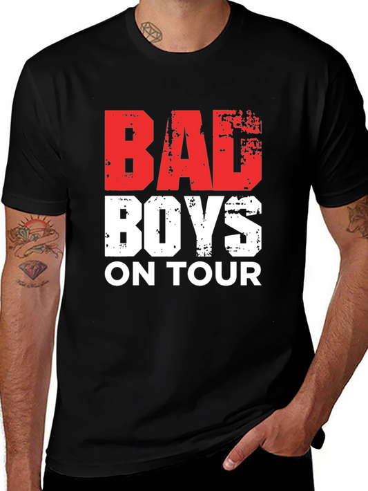 Bad Boys on Tour Black Graphic T-Shirt