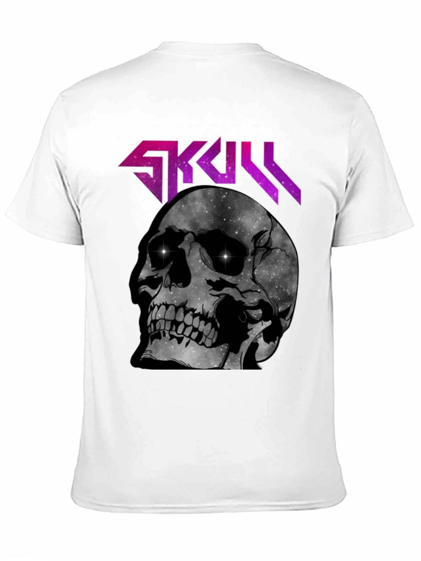 Skull Galaxy Graphic T-Shirt - Dark Style