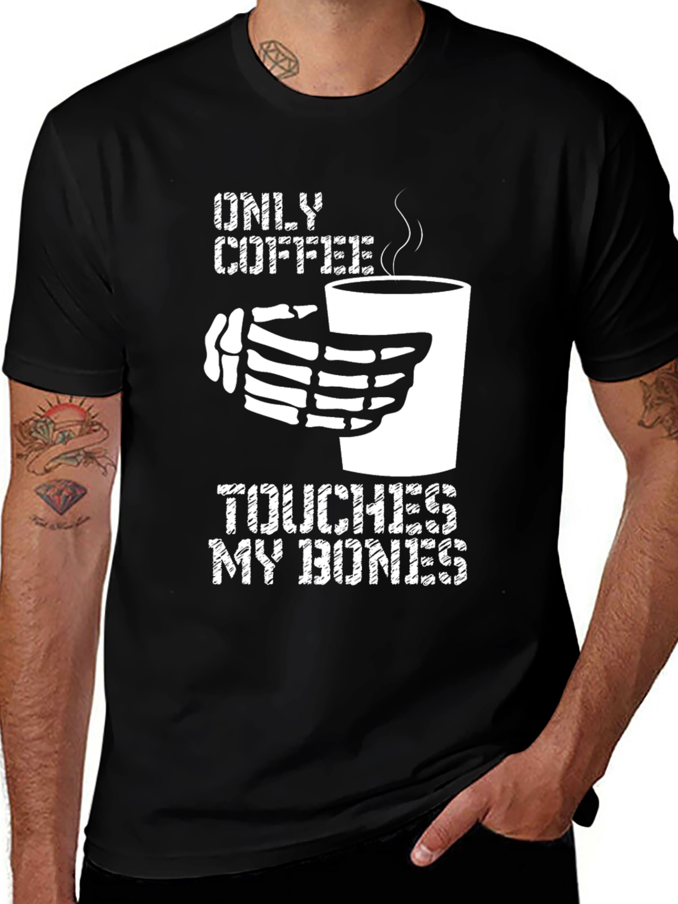 Only Coffee Touches My Bones Graphic Tee