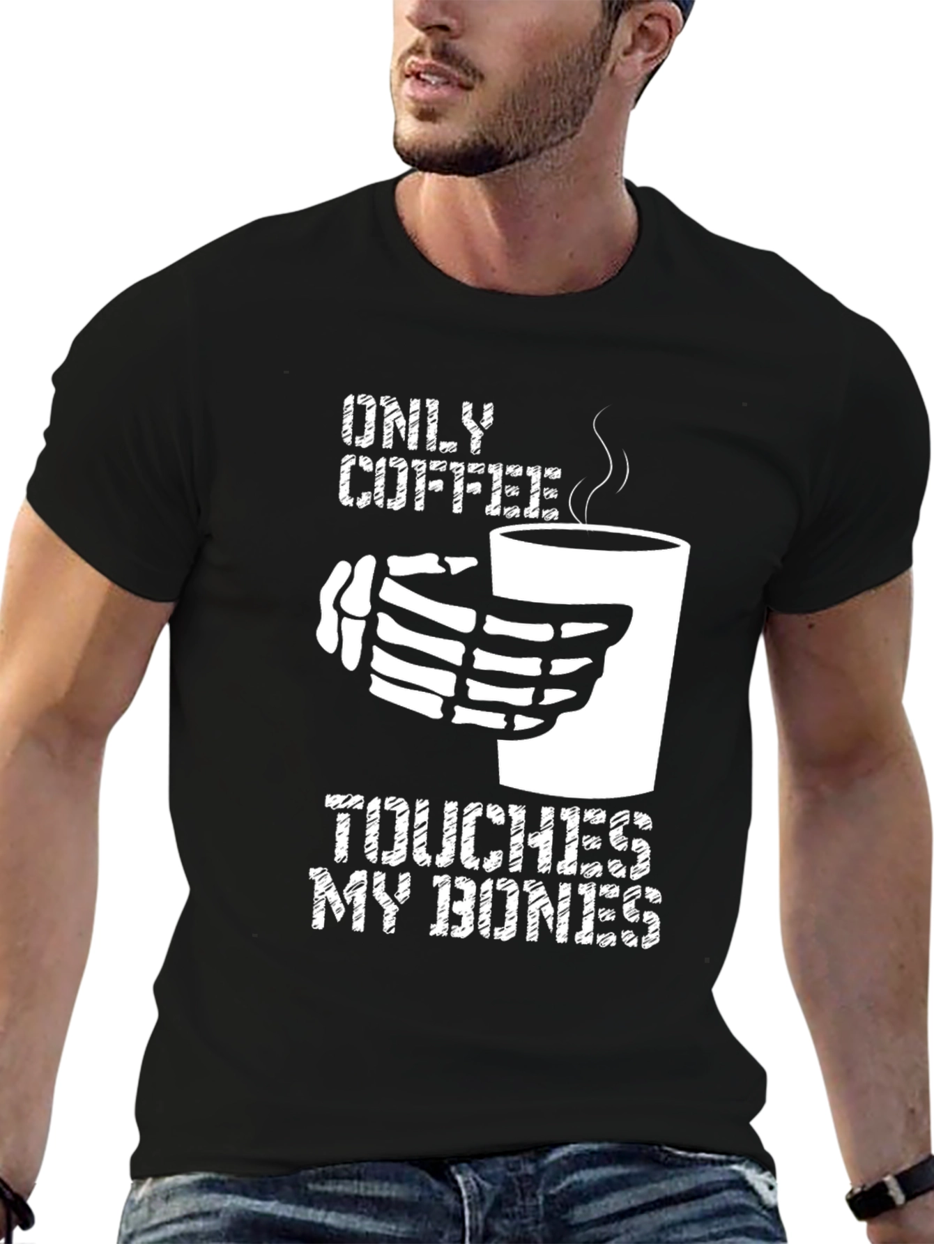Only Coffee Touches My Bones Graphic Tee